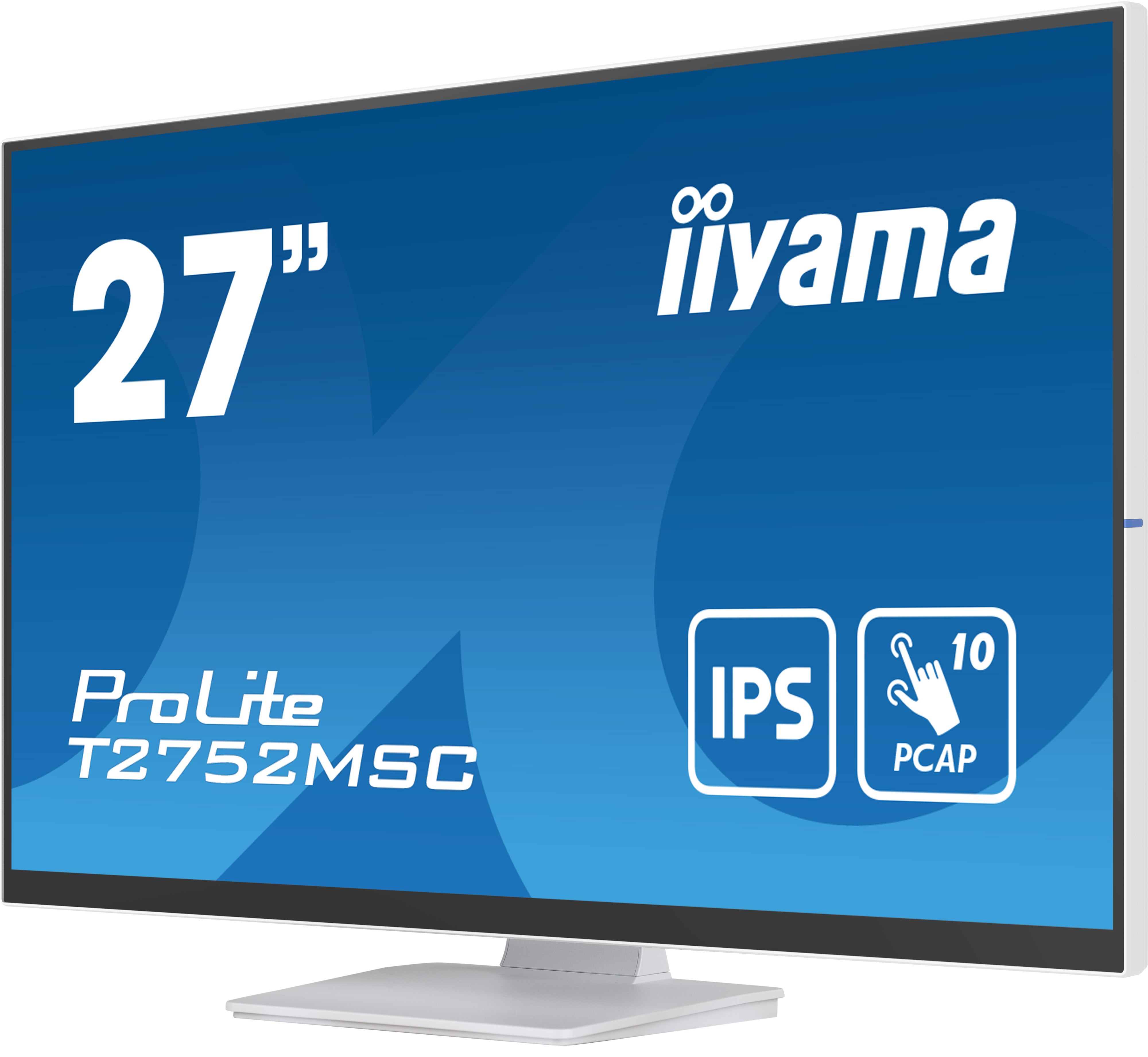 iiyama ProLite T2752MSC-W1 écran plat de PC 68,6 cm (27") 1920 x 1080 pixels Full HD LED Écran tactile Blanc