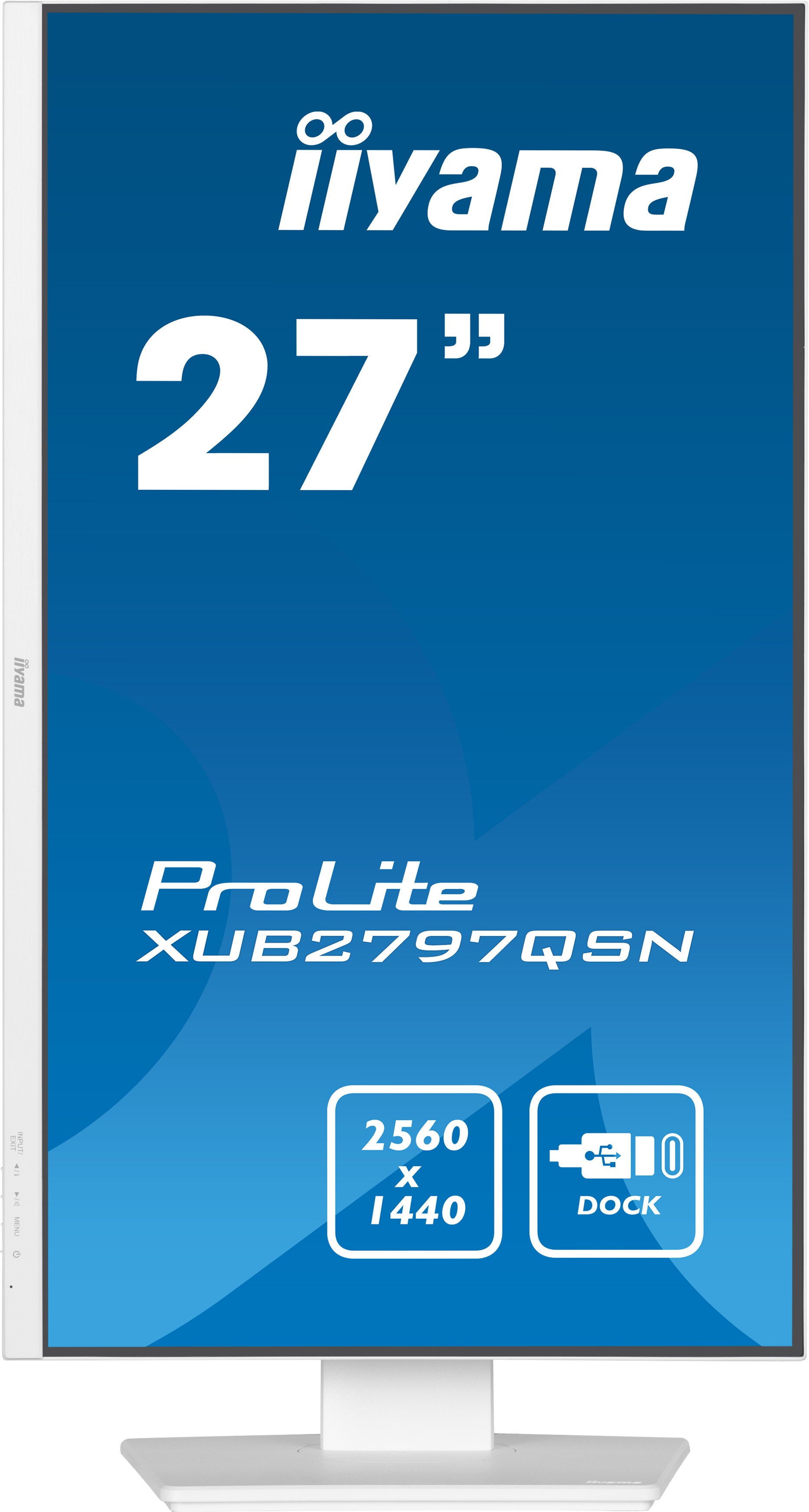 iiyama ProLite XUB2797QSN-W1 écran plat de PC 68,6 cm (27") 2560 x 1440 pixels Wide Quad HD LED Blanc