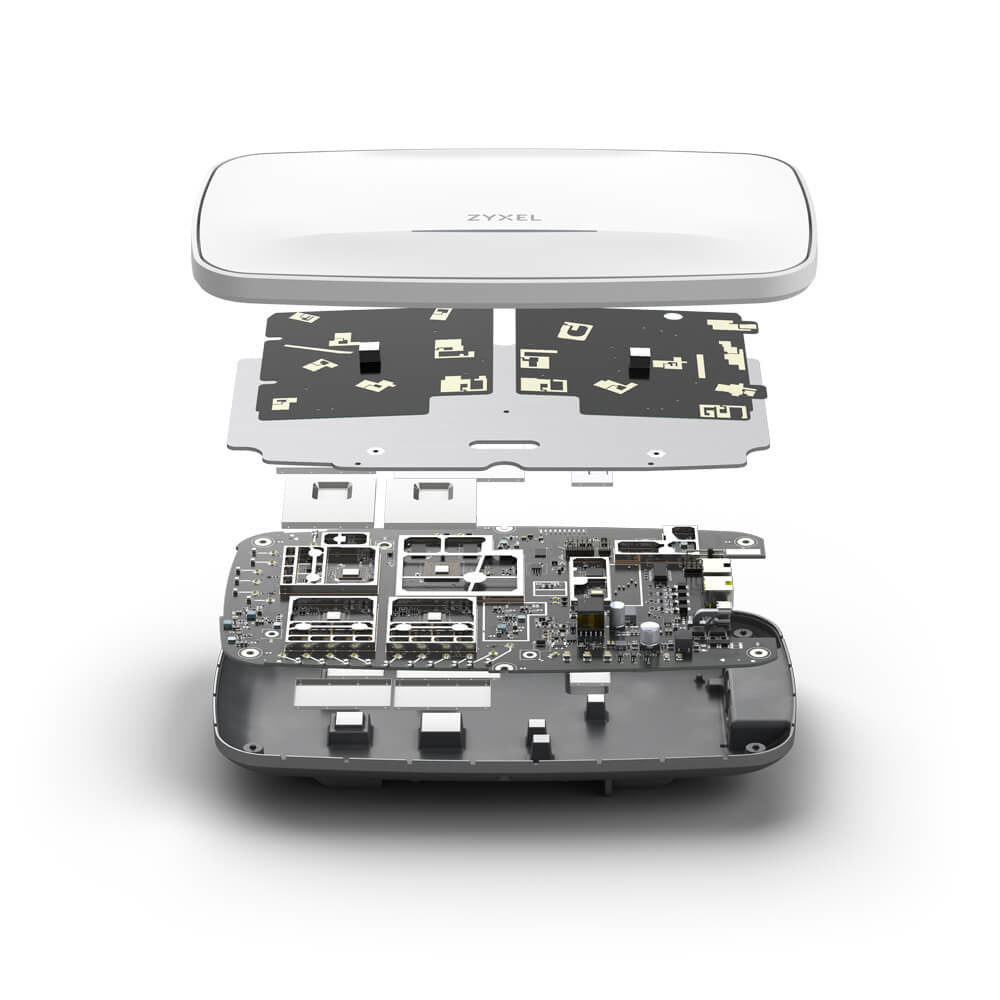 Zyxel WBE660S-EU0101F point d'accès réseaux locaux sans fil 11530 Mbit/s Gris Connexion Ethernet, supportant l'alimentation via ce port (PoE)