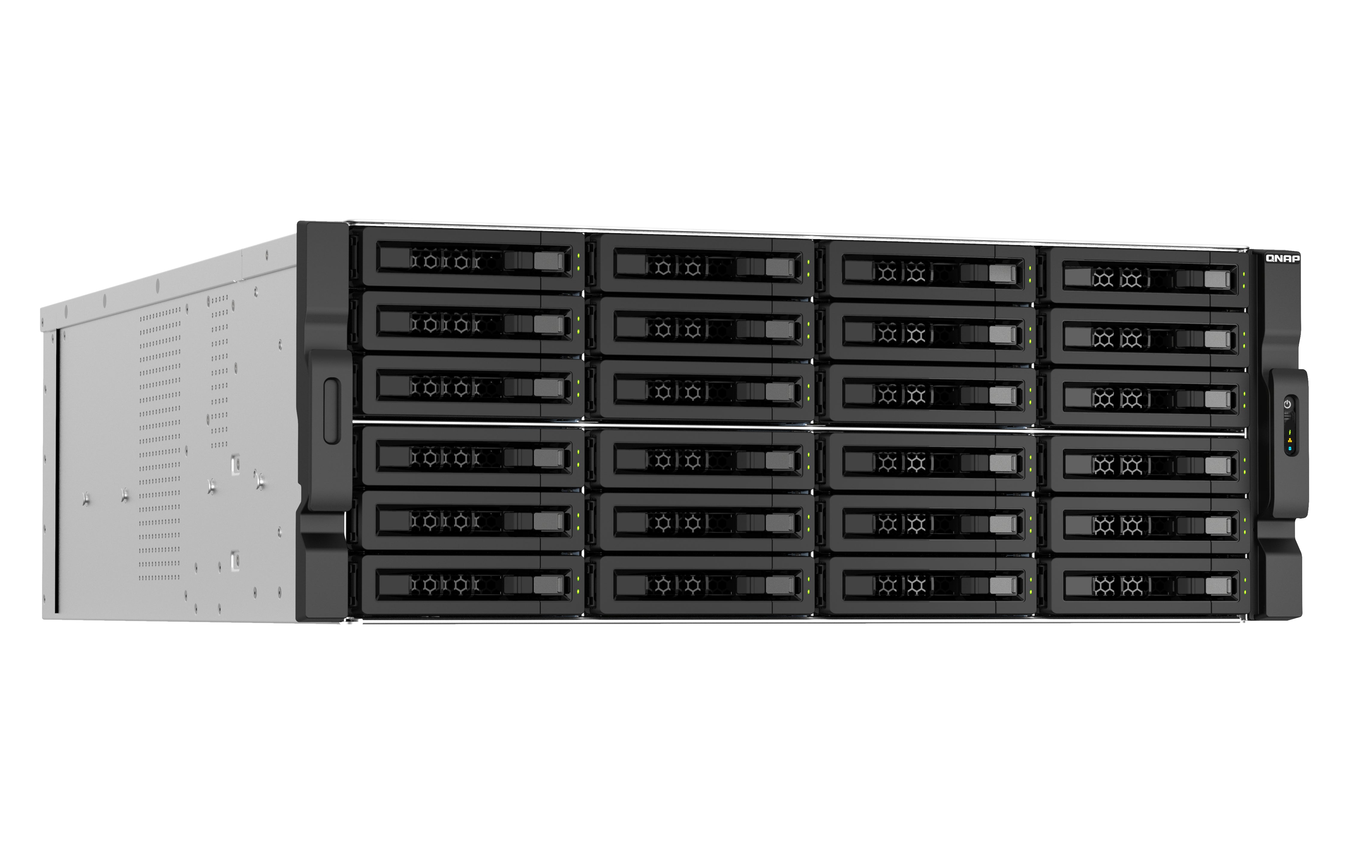 QNAP TS-H3087XU-RP NAS Rack (4 U) Intel Xeon E E-2378 64 Go DDR4 0 To QuTS hero Noir, Blanc