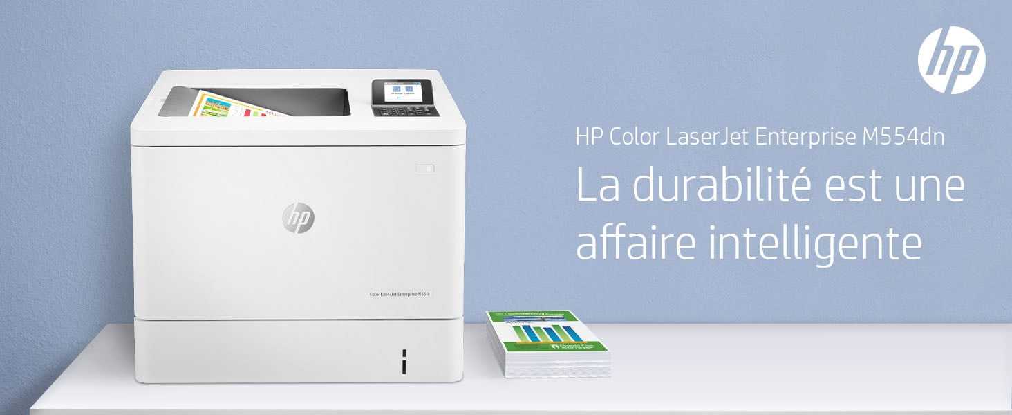 HP Color LaserJet Enterprise Imprimante M554dn, Imprimer, Impression USB en façade; Impression recto-verso