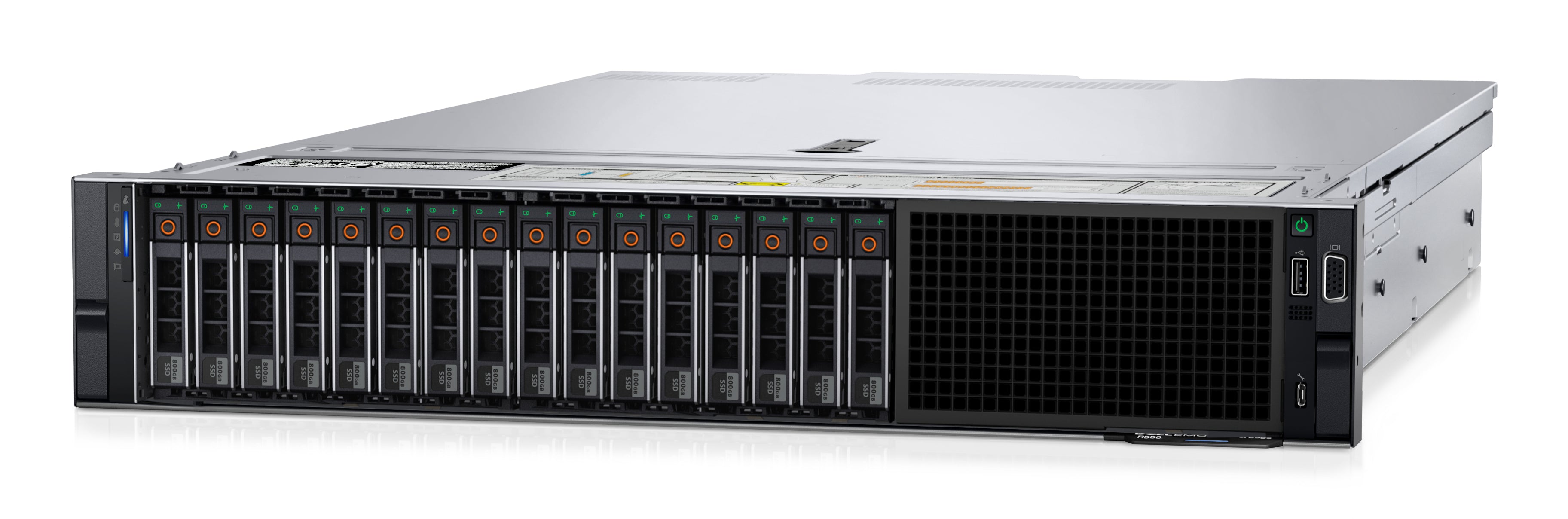 DELL PowerEdge R550 serveur 480 Go Rack (2 U) Intel® Xeon® Silver 4309Y 2,8 GHz 16 Go DDR4-SDRAM 1100 W
