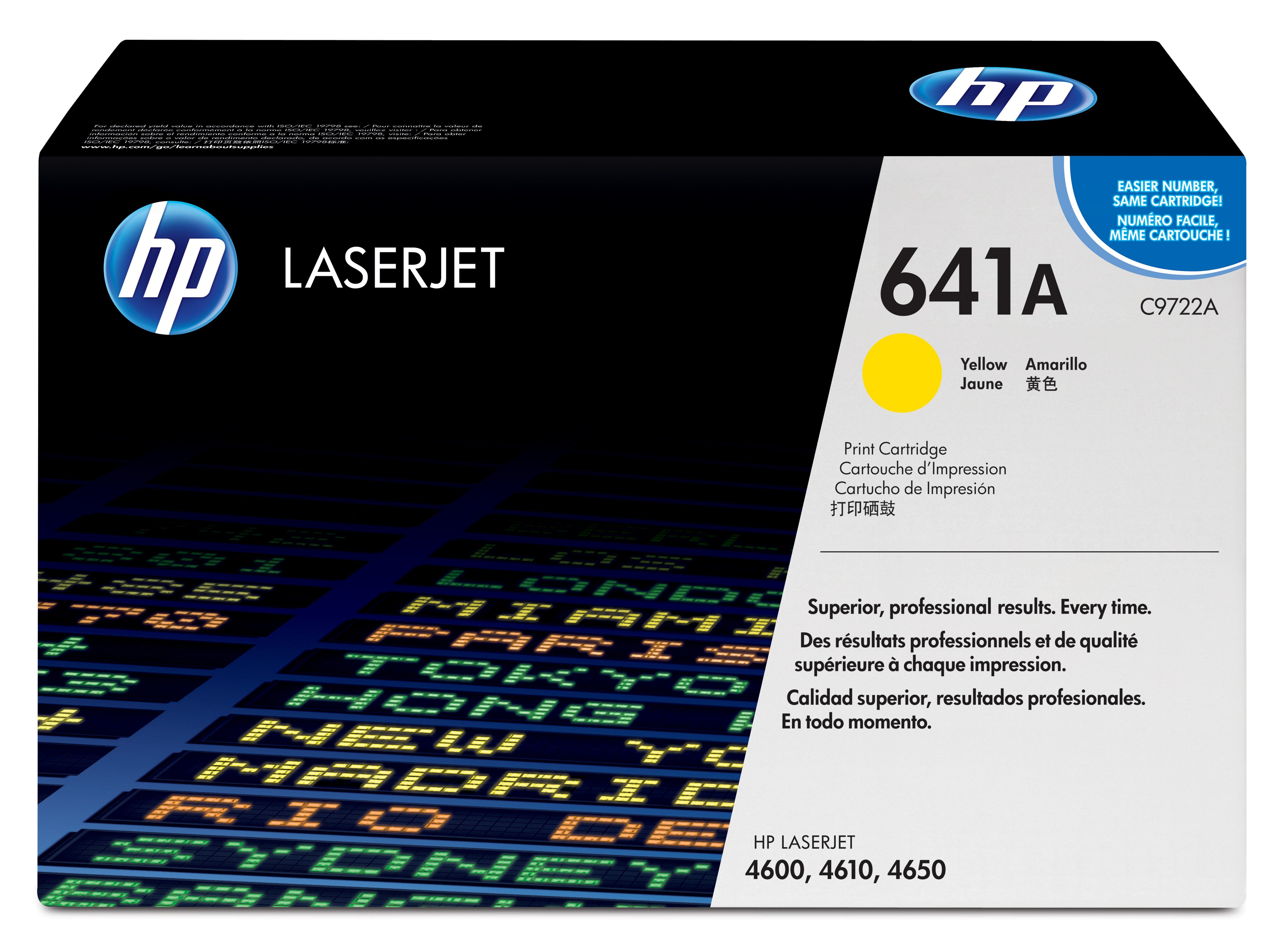 HP 641A Yellow Original LaserJet Toner Cartridge Cartouche de toner 1 pièce(s) Jaune