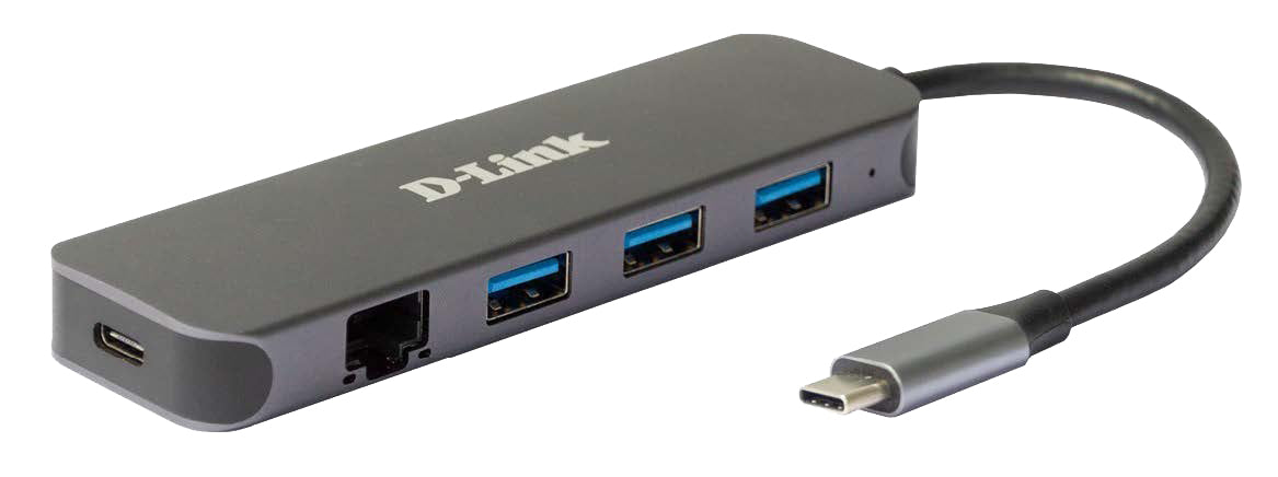 D-Link Hub USB-C 5-en-1 avec Gigabit Ethernet/alimentation DUB-2334
