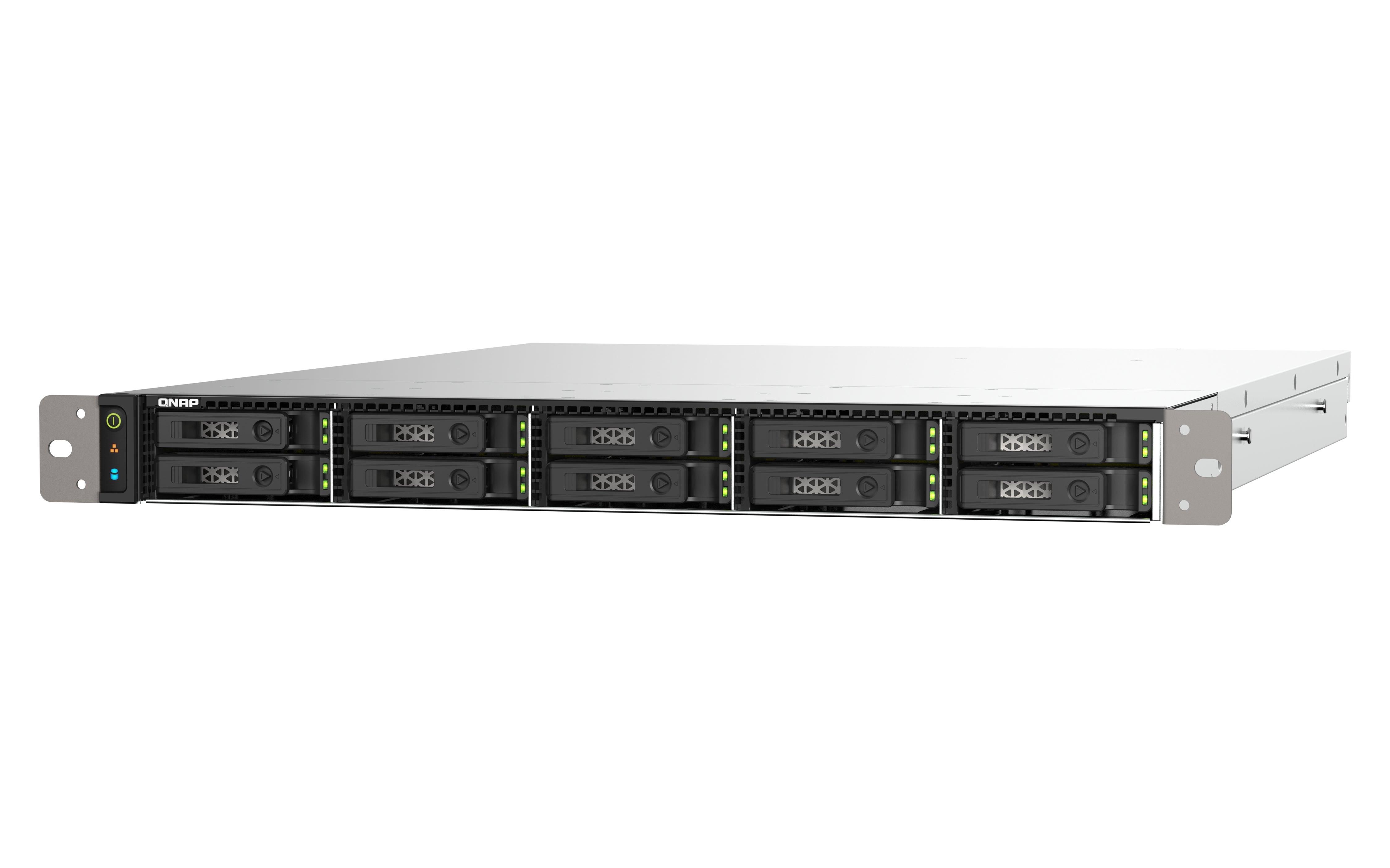 QNAP TS-h1090FU NAS Rack (1 U) EPYC 7232P 64 Go DDR4 0 To QuTS hero Noir, Gris