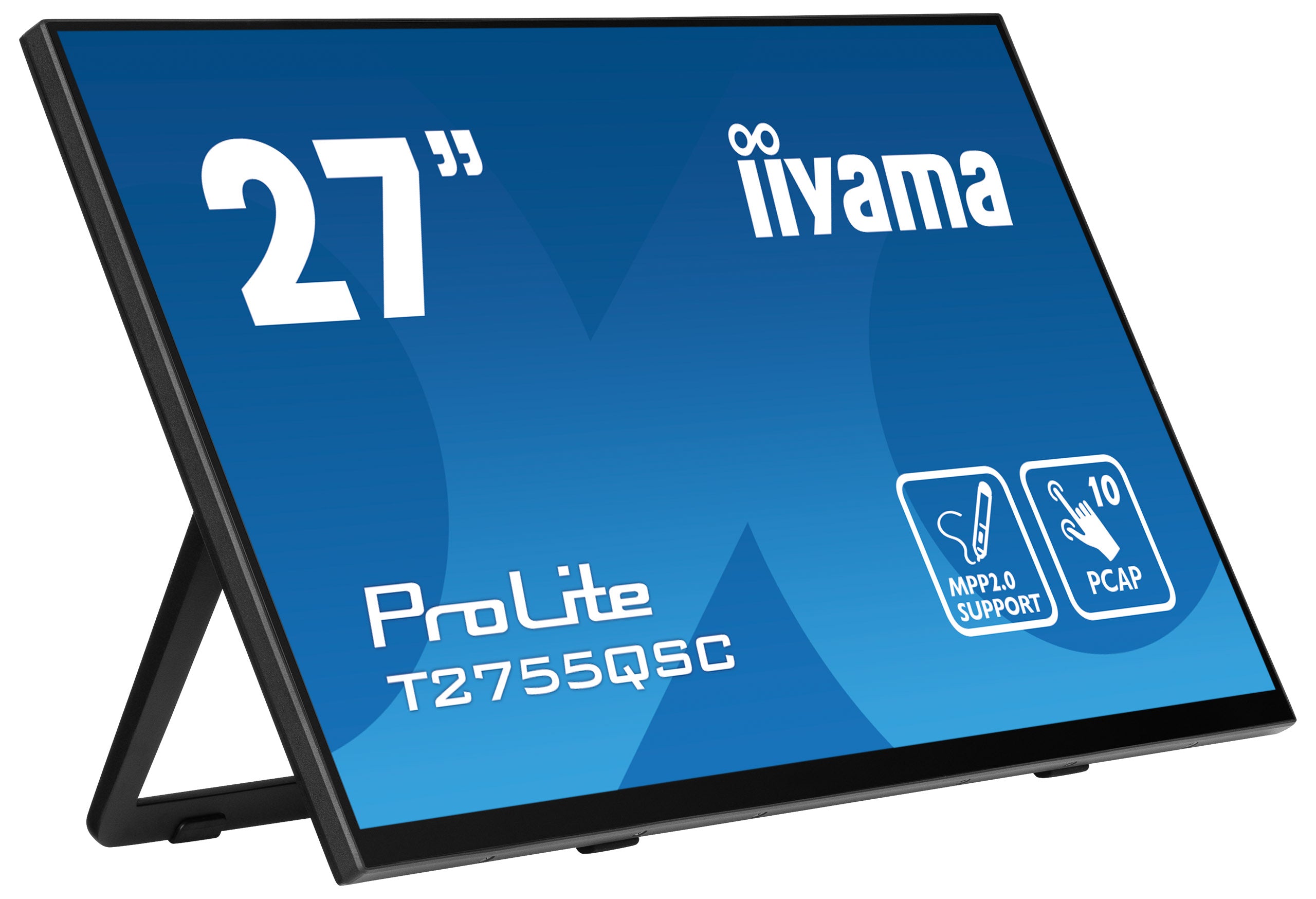 iiyama ProLite T2755QSC-B1 écran plat de PC 68,6 cm (27") 2560 x 1440 pixels Full HD LCD Écran tactile Noir