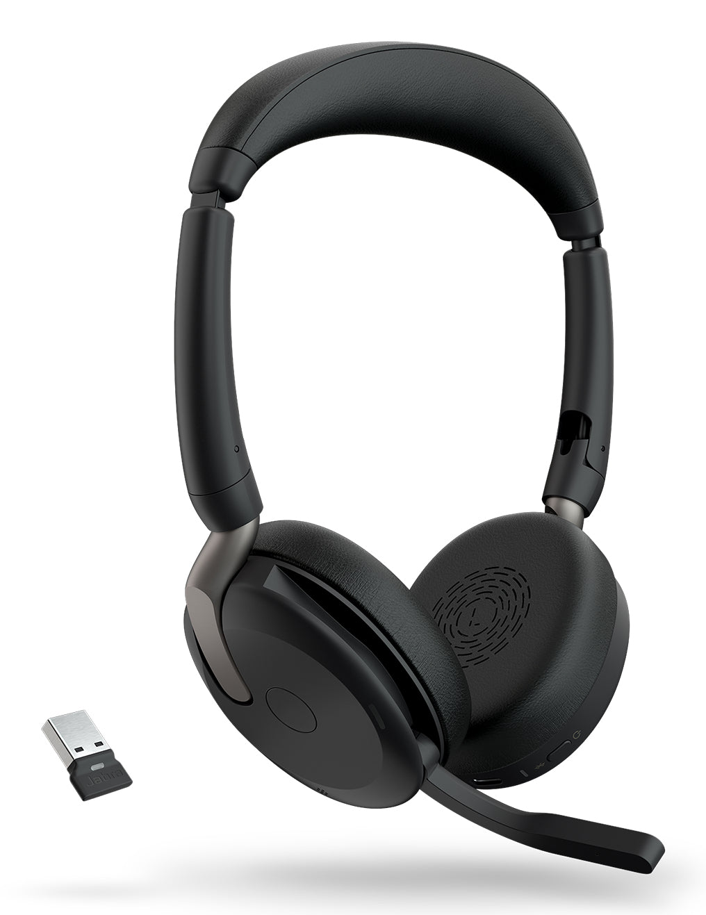 Jabra Evolve2 65 Flex Casque Avec fil &sans fil Arceau Bureau/Centre d'appels Bluetooth Noir