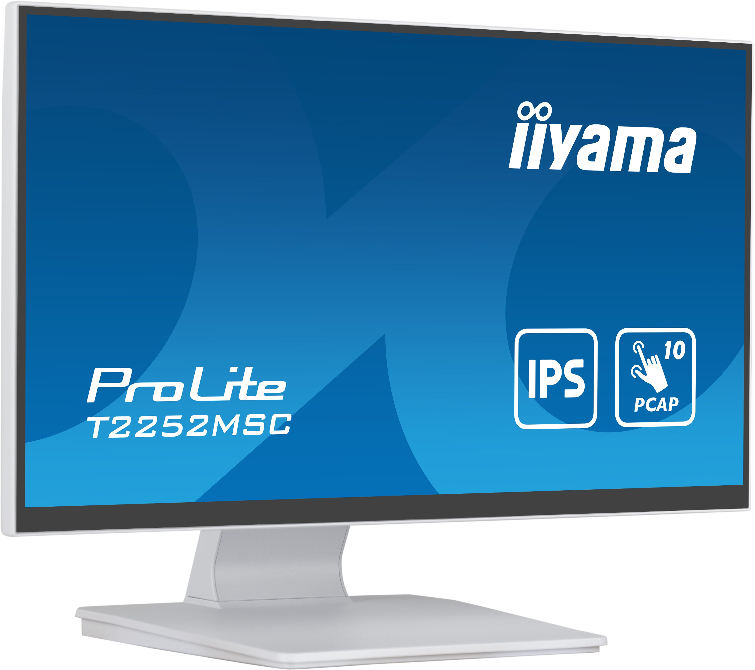 iiyama ProLite T2252MSC-W2 écran plat de PC 54,6 cm (21.5") 1920 x 1080 pixels Full HD LCD Écran tactile Table Blanc