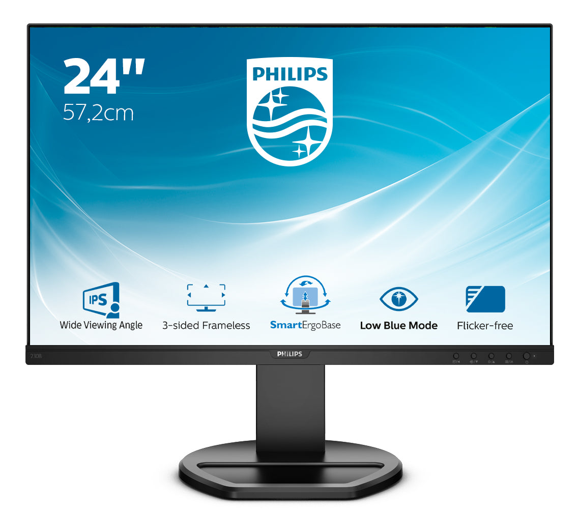 Philips 230B8QJEB/00 écran plat de PC 57,1 cm (22.5") 1920 x 1200 pixels WUXGA LED Noir