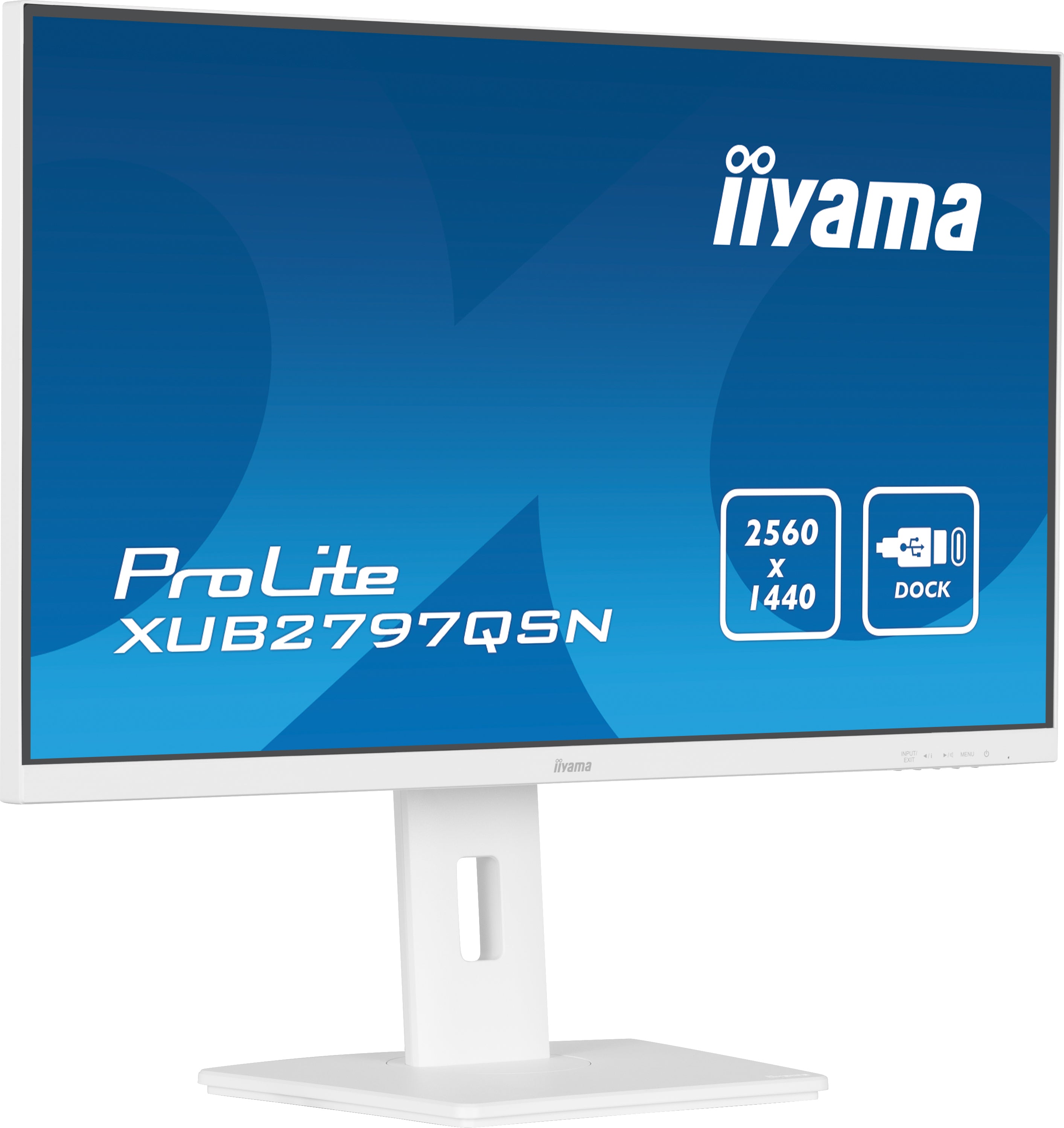 iiyama ProLite XUB2797QSN-W1 écran plat de PC 68,6 cm (27") 2560 x 1440 pixels Wide Quad HD LED Blanc