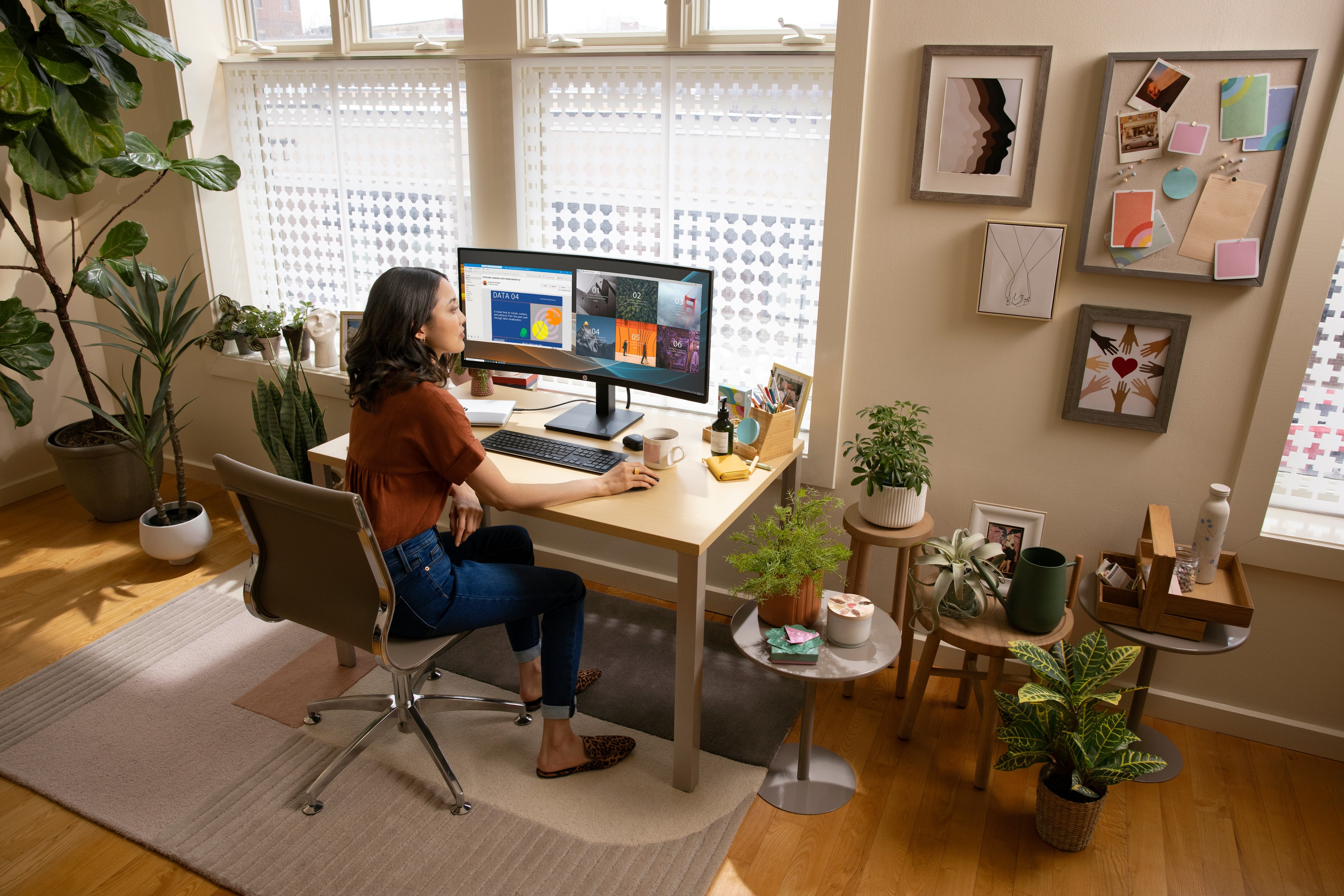 HP Écran incurvé P34hc G4 WQHD USB-C