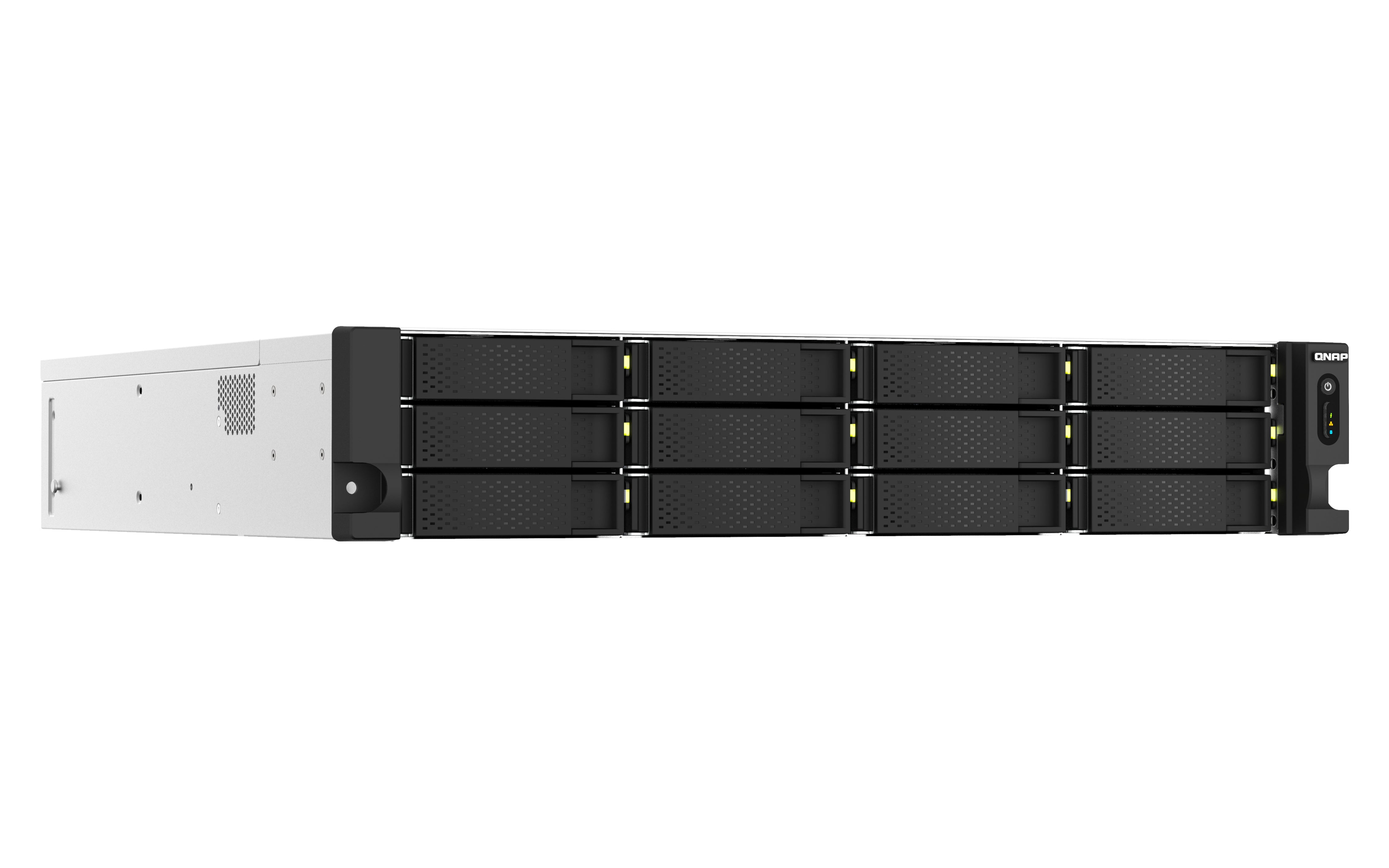 QNAP TS-H1887XU-RP NAS Rack (2 U) Intel Xeon E E-2336 32 Go DDR4 0 To QuTS hero Noir, Blanc