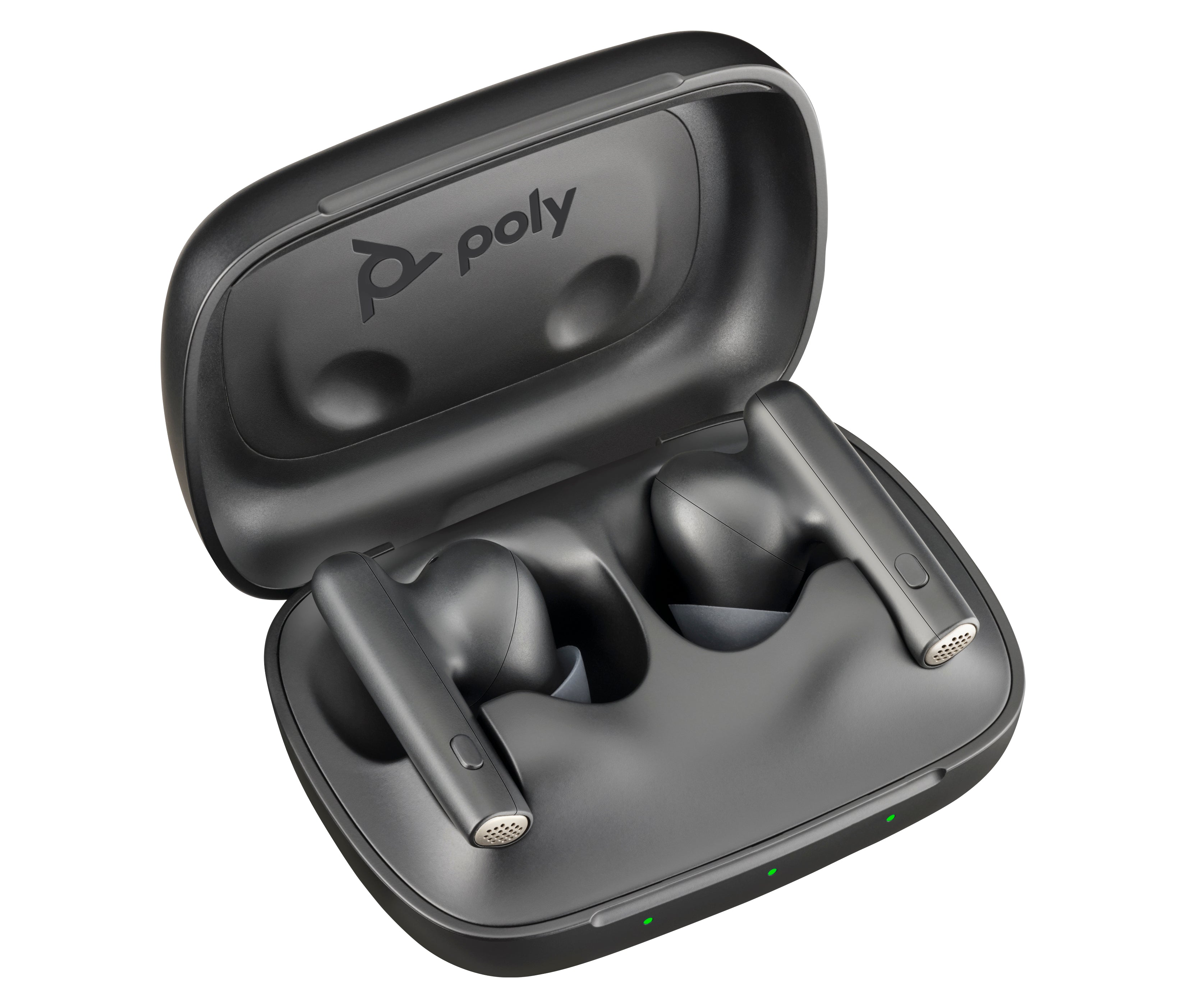 Poly Écouteurs noir charbon Voyager Free 60 UC +adaptateur USB-C BT700 + étui de charge de base