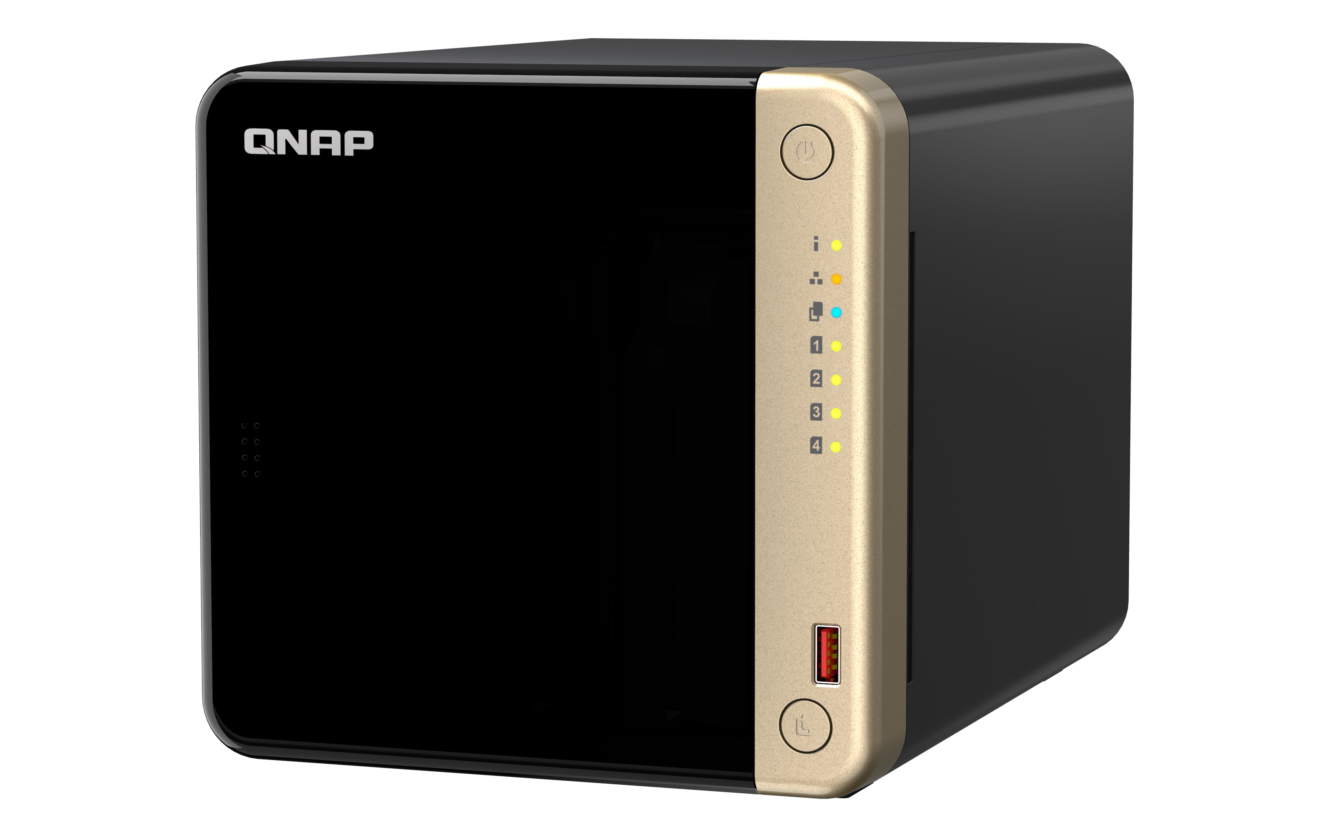 QNAP TS-464 NAS Tower Intel® Celeron® N5095 8 Go DDR4 0 To QNAP QTS Noir