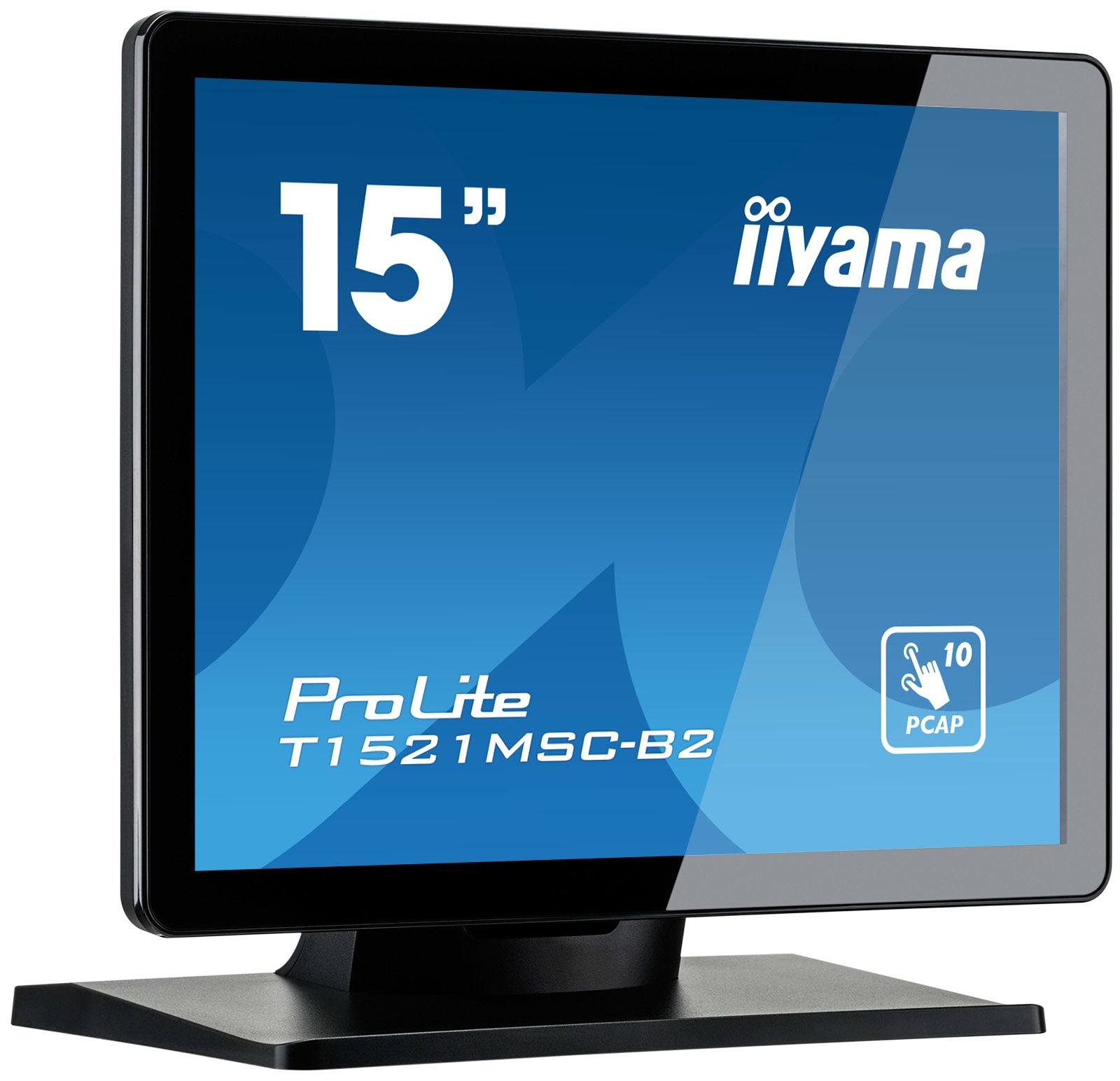 iiyama ProLite T1521MSC-B2 écran plat de PC 38,1 cm (15") 1024 x 768 pixels XGA LED Écran tactile Dessus de table Noir