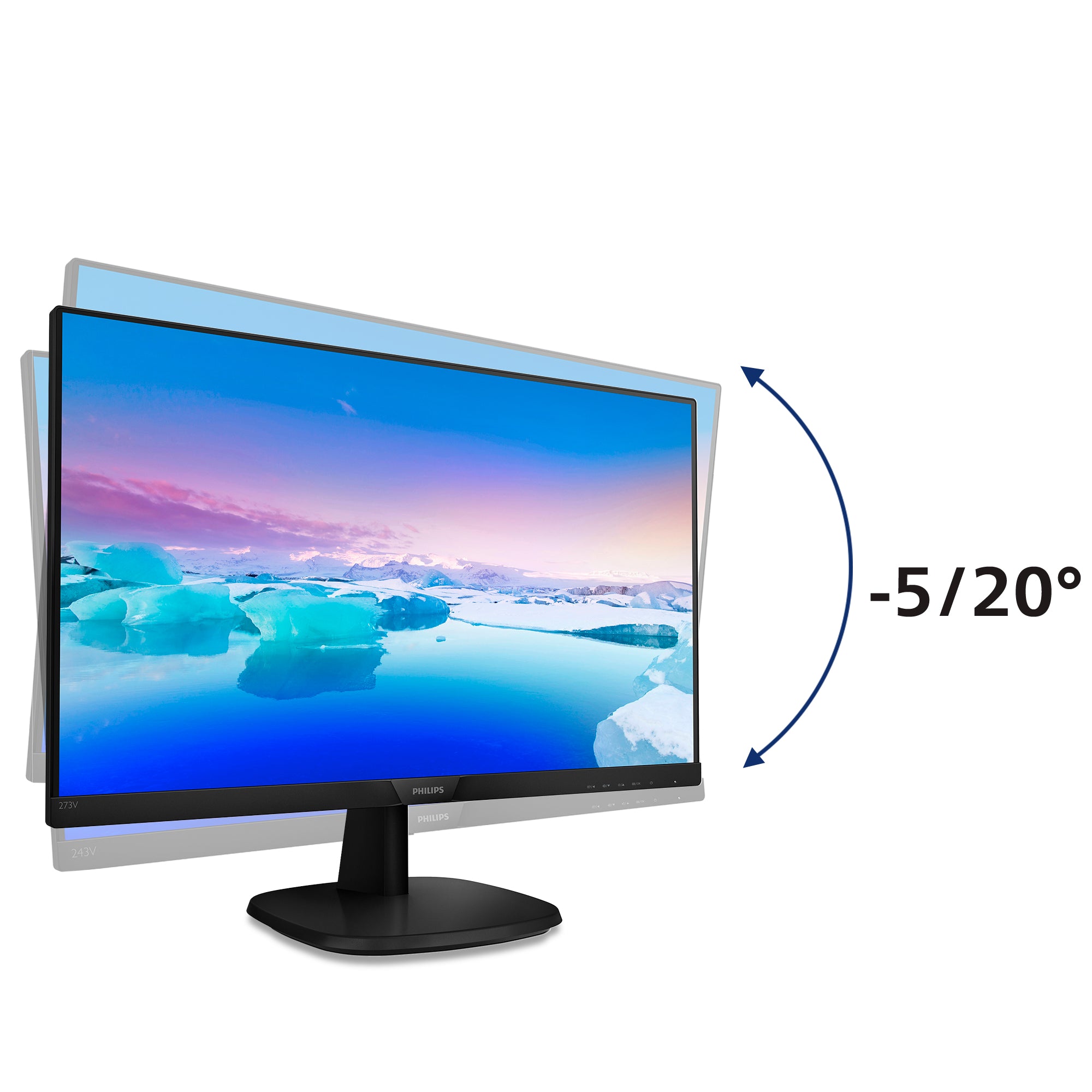 Philips V Line Moniteur LCD Full HD 273V7QDSB/00
