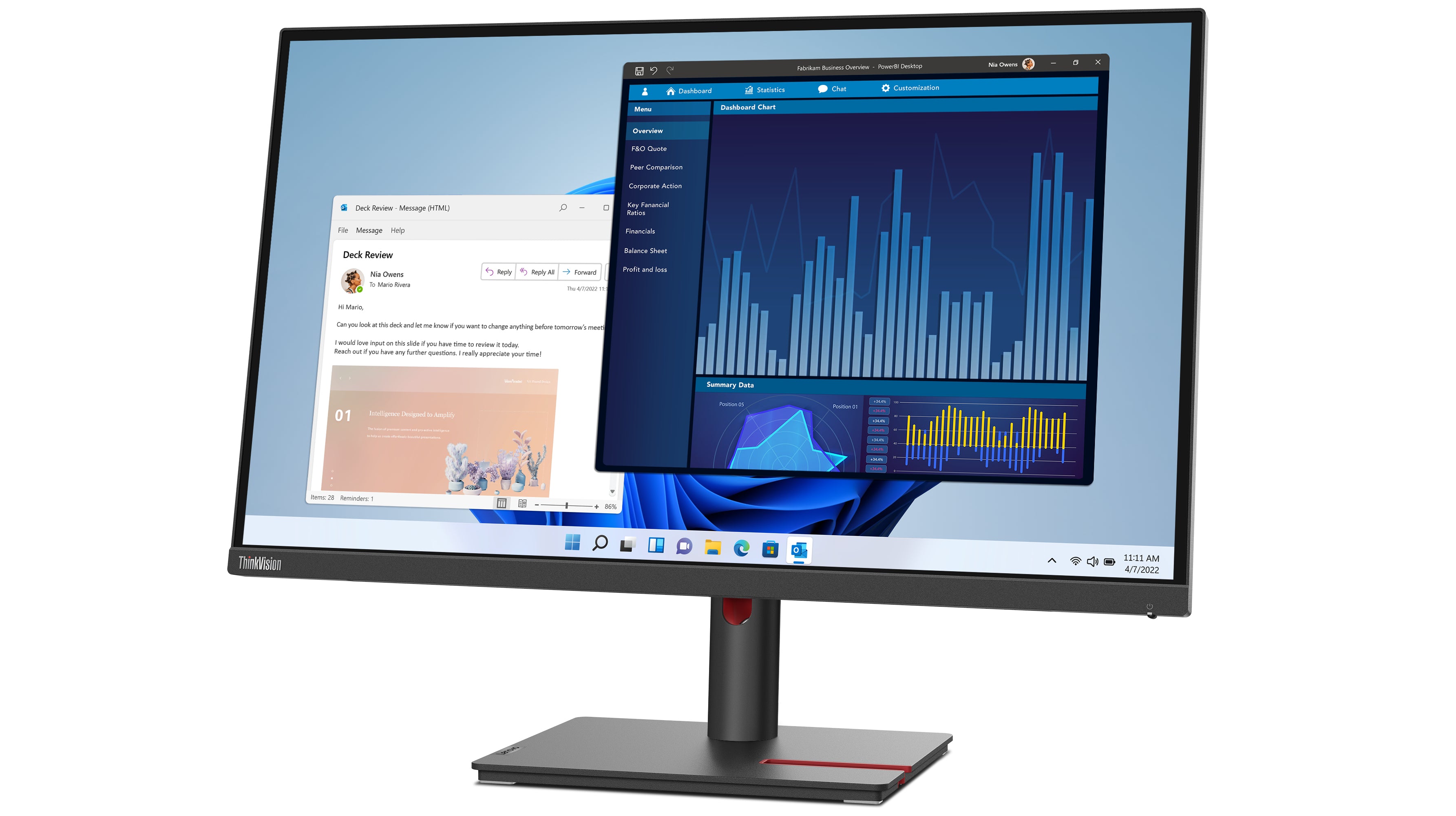 Lenovo ThinkVision T27p-30 LED display 68,6 cm (27") 3840 x 2160 pixels 4K Ultra HD Noir