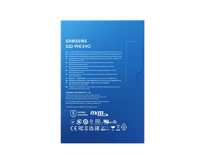 Samsung 990 EVO 1 To M.2 PCI Express 4.0 NVMe V-NAND TLC