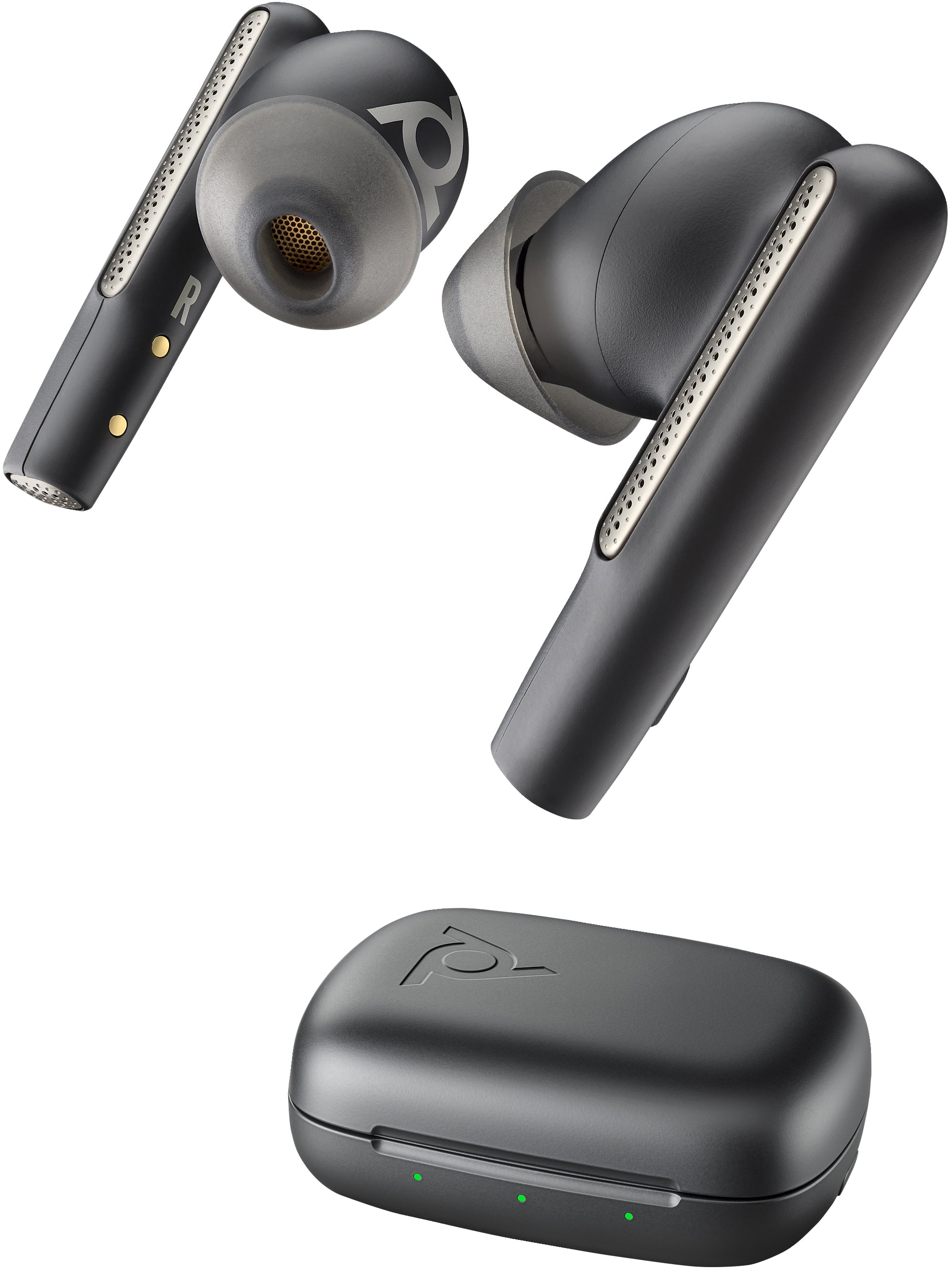 POLY Écouteurs noir charbon Voyager Free 60 UC +adaptateur USB-C BT700 + étui de charge de base