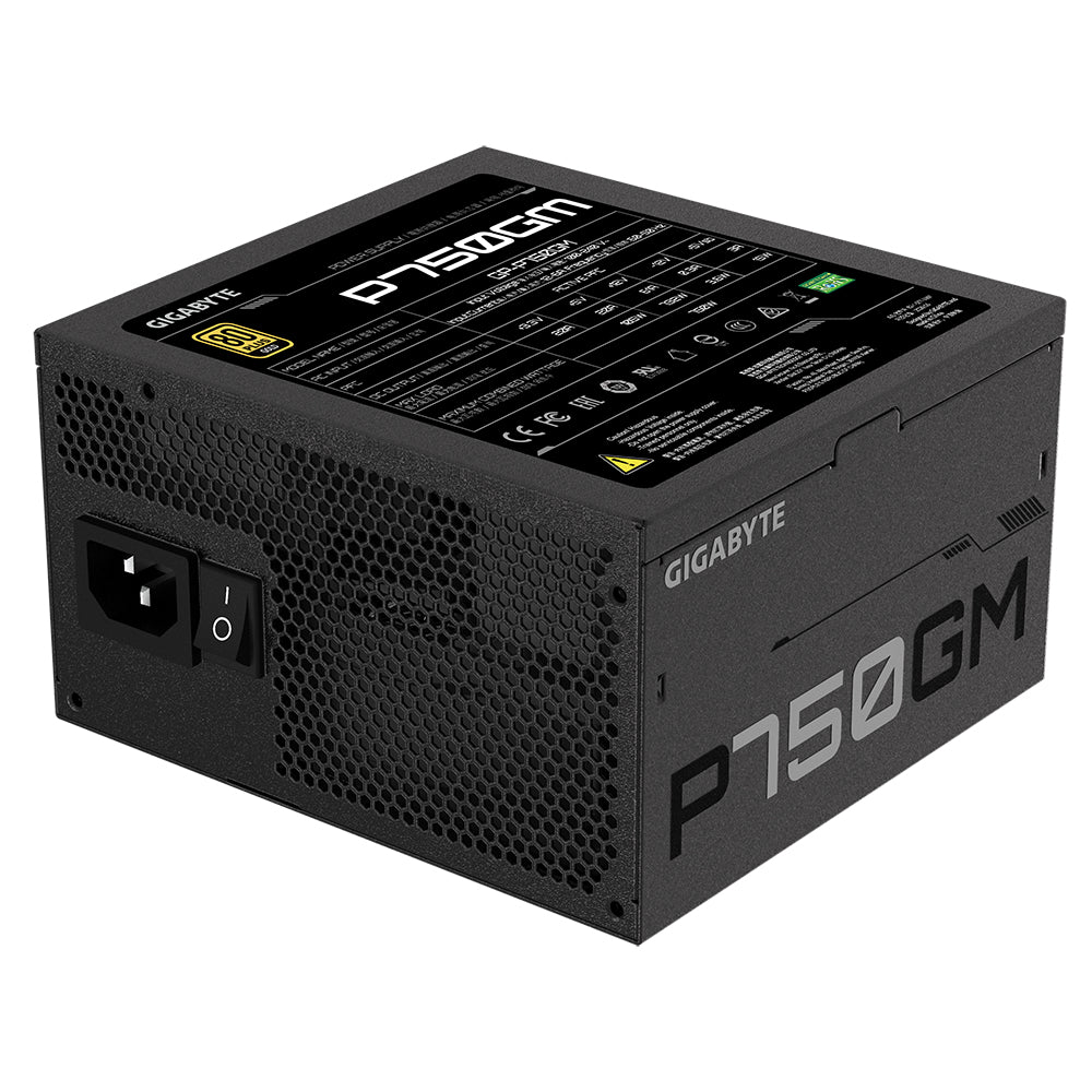 GIGABYTE P750GM unité d'alimentation d'énergie 750 W 20+4 pin ATX ATX Noir