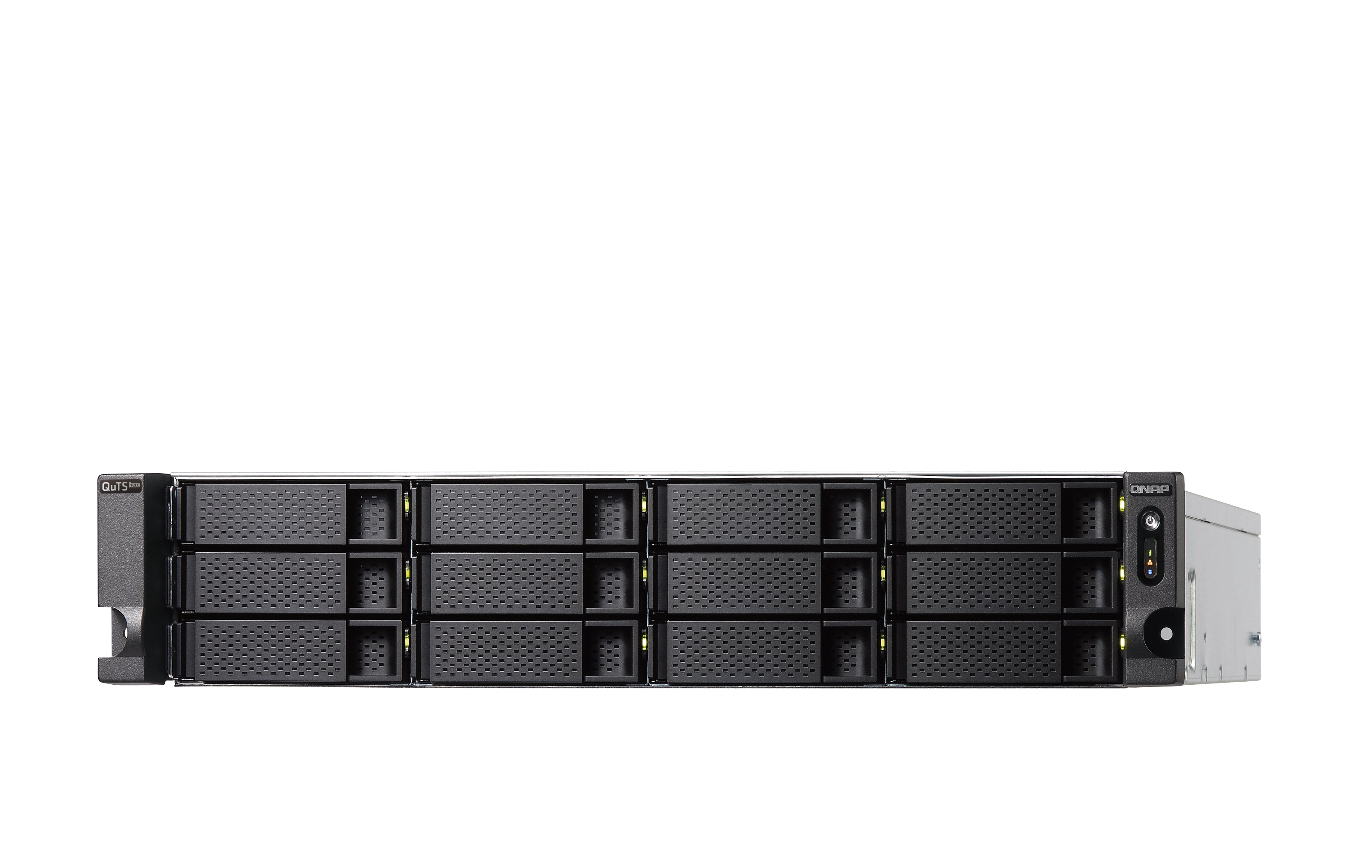 QNAP TS-H1886XU-RP-R2 NAS Rack (3 U) Intel® Xeon® D D-1622 32 Go DDR4 0 To QuTS hero Noir, Gris
