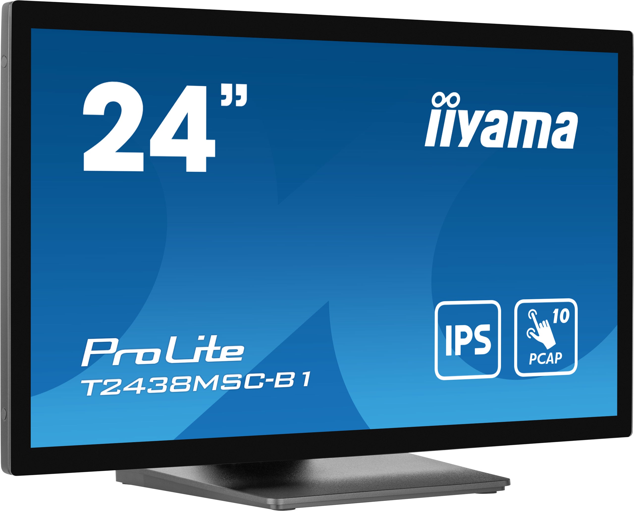 iiyama ProLite T2438MSC-B1 écran plat de PC 60,5 cm (23.8") 1920 x 1080 pixels Full HD LED Écran tactile Noir