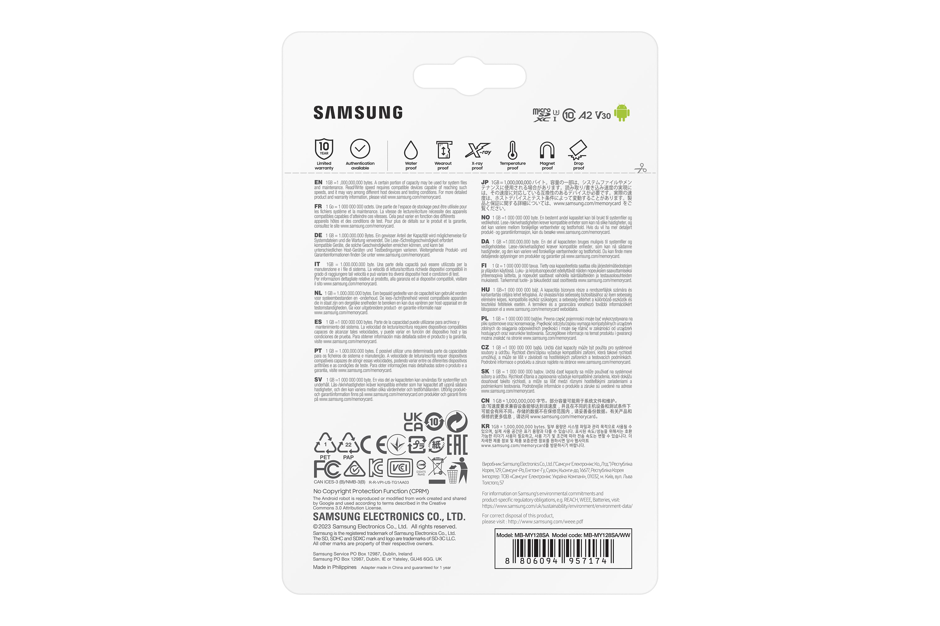 Samsung MB-MY128S 128 Go MicroSDXC UHS-I