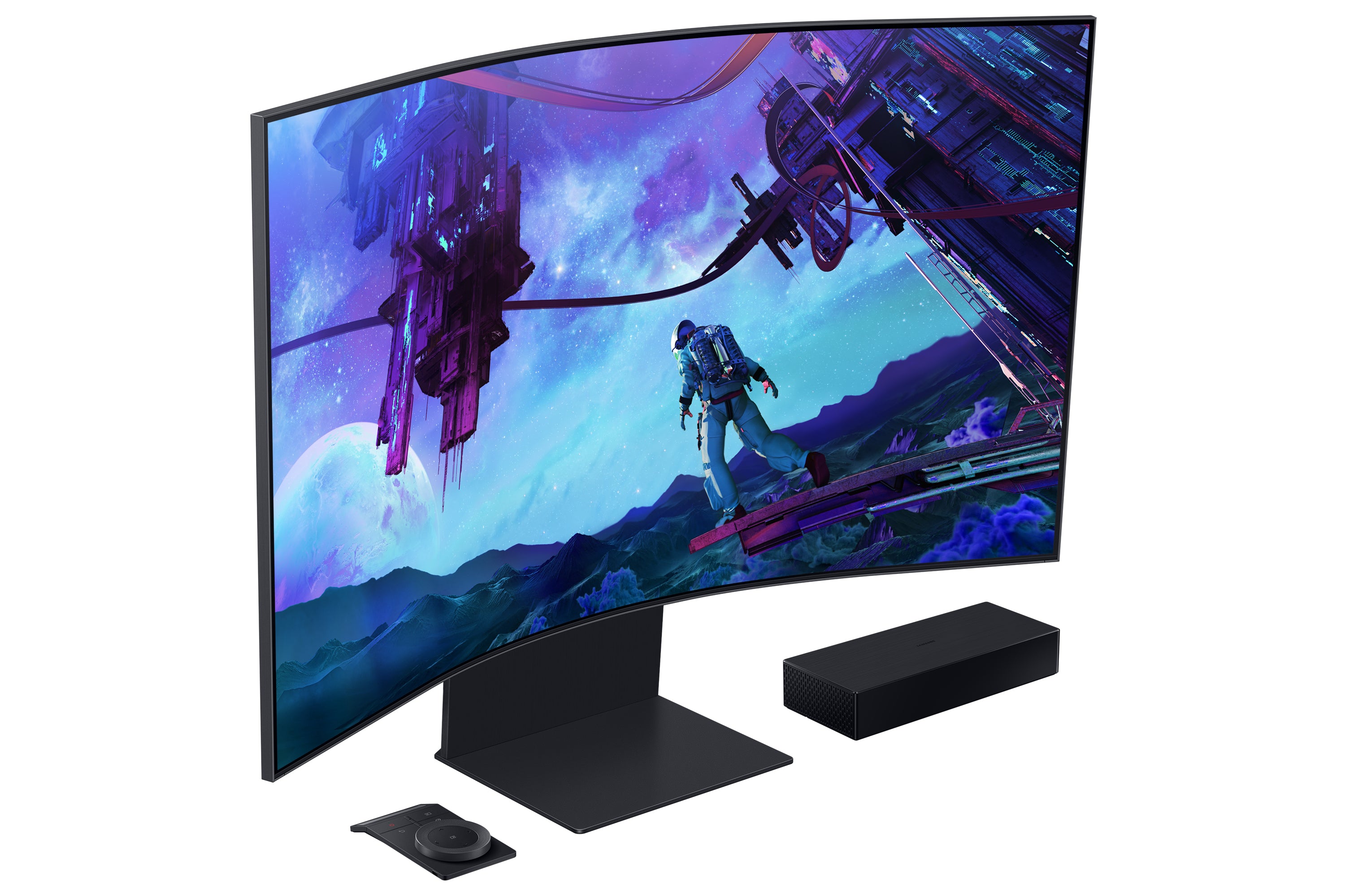 Samsung G97NC écran plat de PC 139,7 cm (55") 3840 x 2160 pixels 4K Ultra HD LED Noir