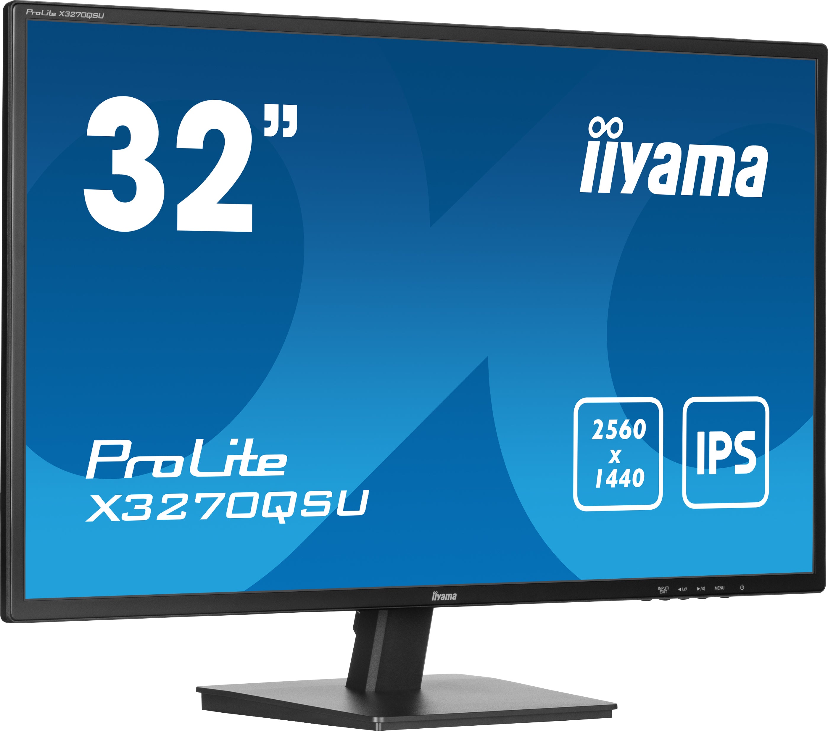 iiyama ProLite X3270QSU-B1 écran plat de PC 81,3 cm (32") 2560 x 1440 pixels Wide Quad HD LED Noir