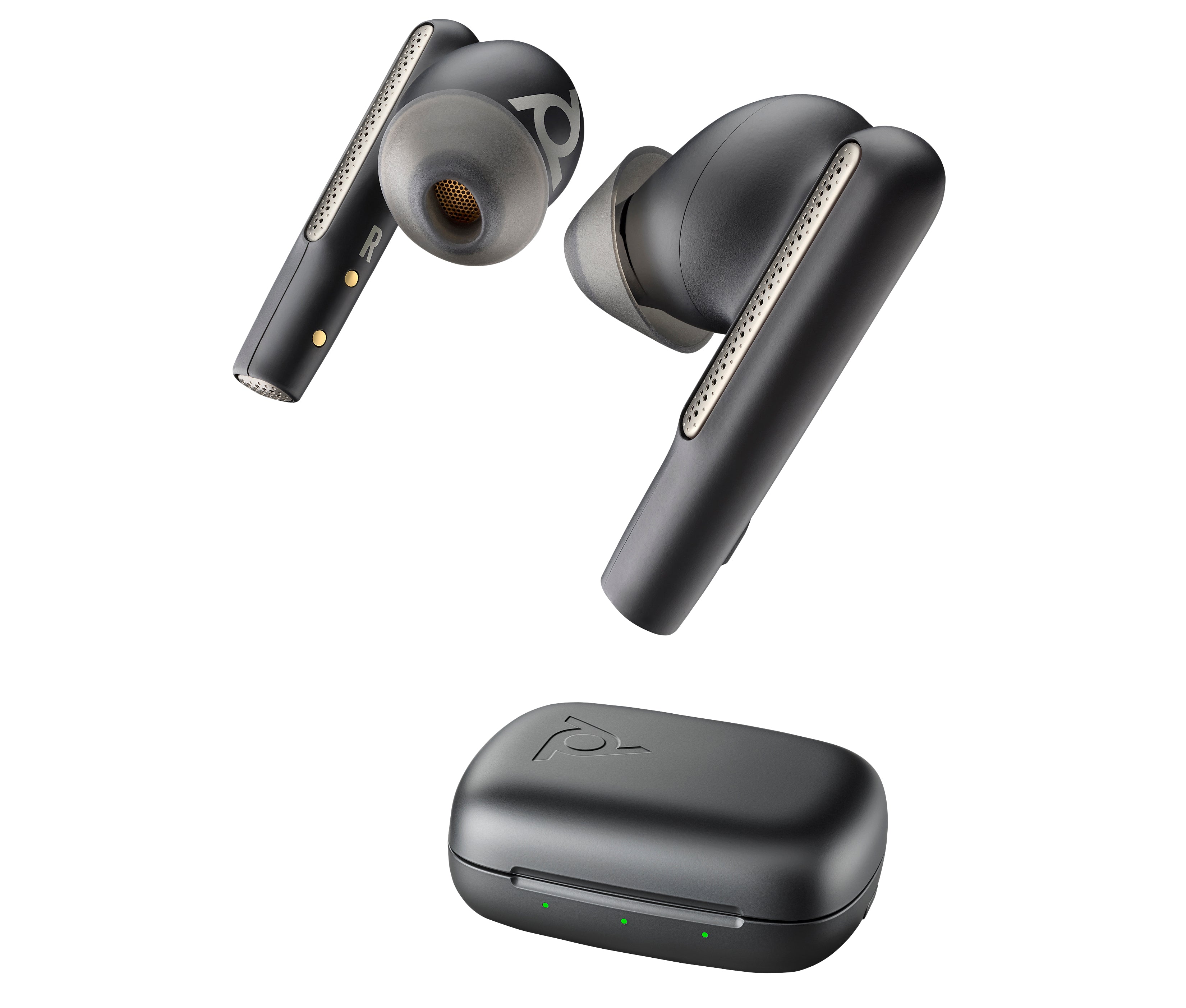 Poly Écouteurs noir charbon Voyager Free 60 UC +adaptateur USB-C BT700 + étui de charge de base