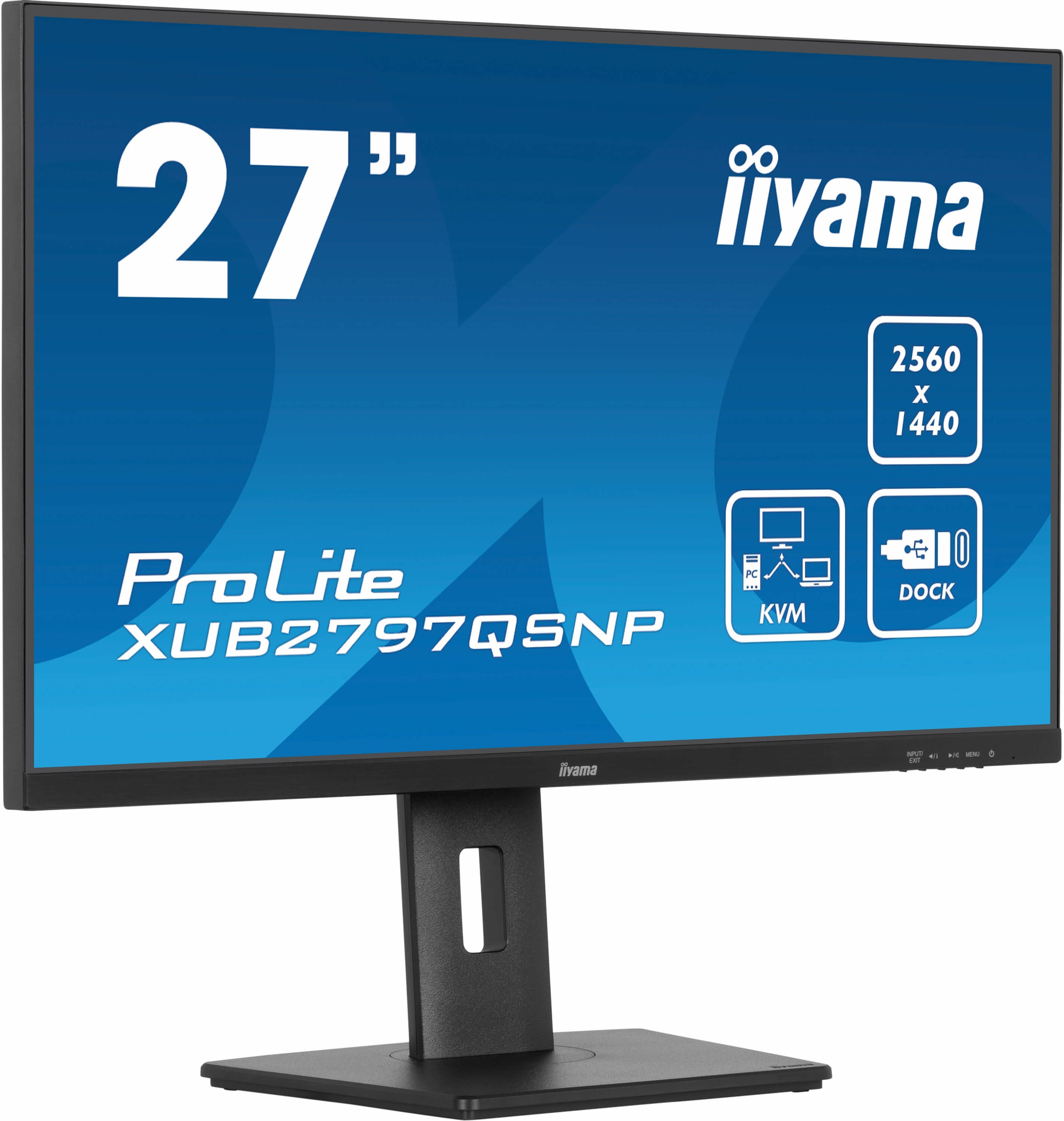 iiyama ProLite XUB2797QSNP-B1 écran plat de PC 68,6 cm (27") 2560 x 1440 pixels Wide Quad HD LED Noir