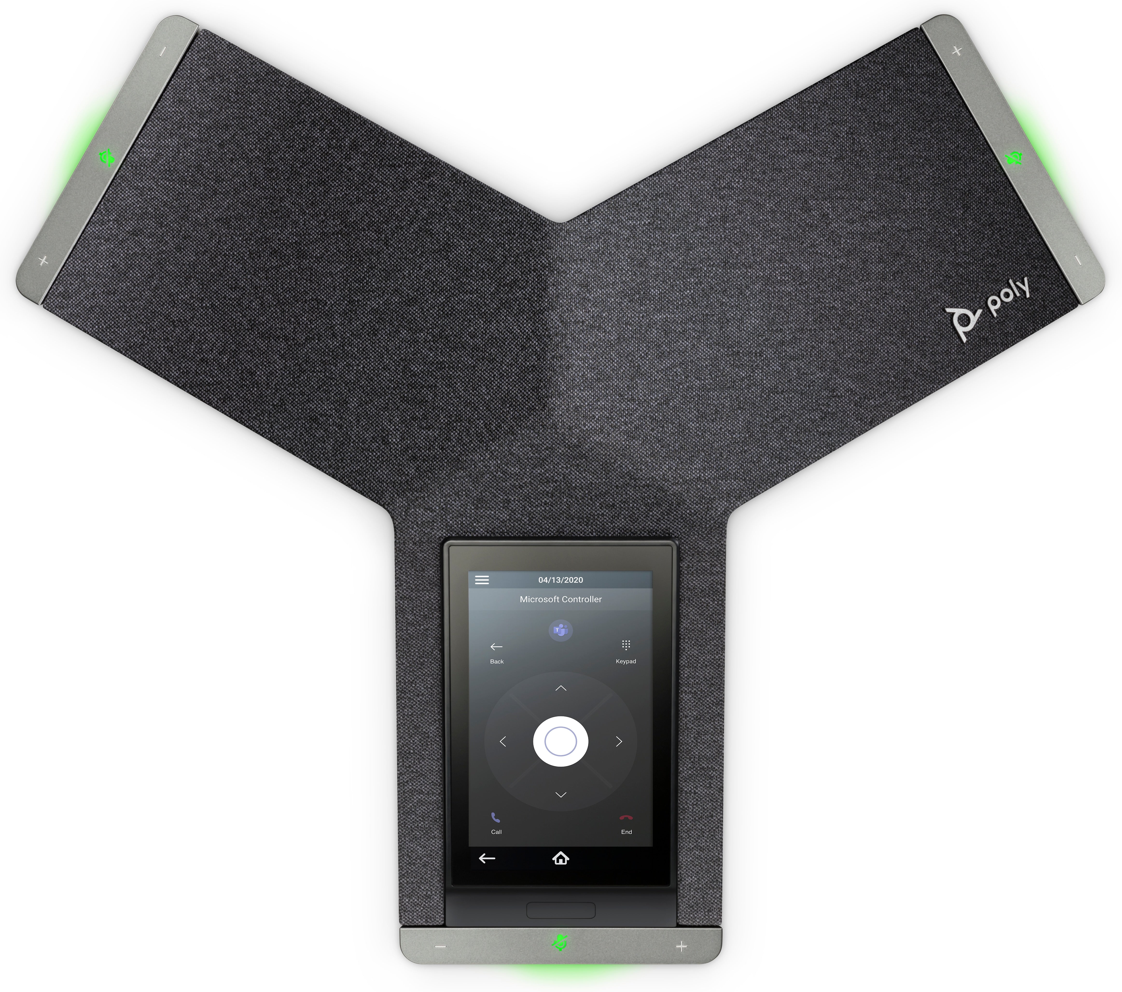 POLY Téléphone de conférence IP Trio C60 pour Microsoft Teams, radio complète et compatible PoE