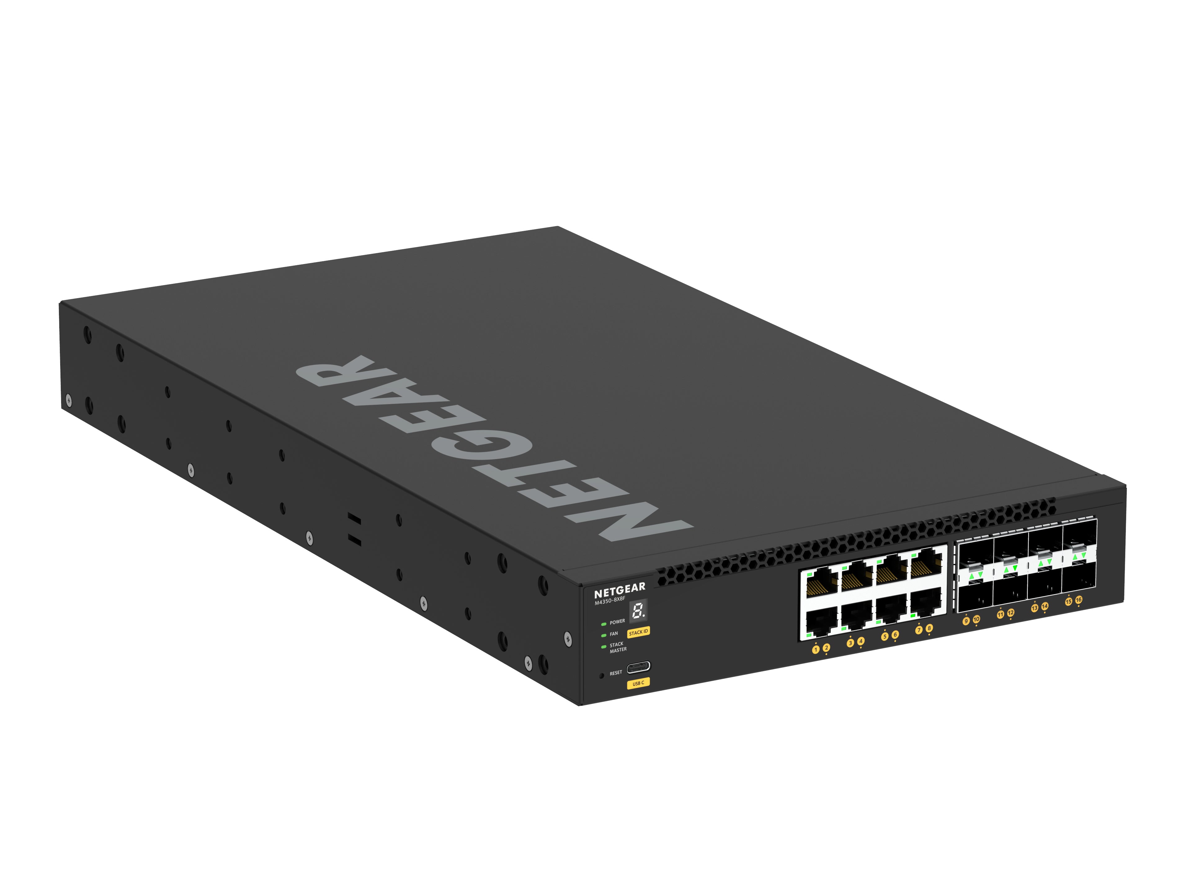 NETGEAR M4350-8X8F Géré L3 10G Ethernet (100/1000/10000) 1U Noir