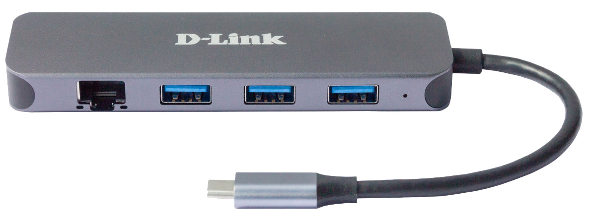 D-Link Hub USB-C 5-en-1 avec Gigabit Ethernet/alimentation DUB-2334