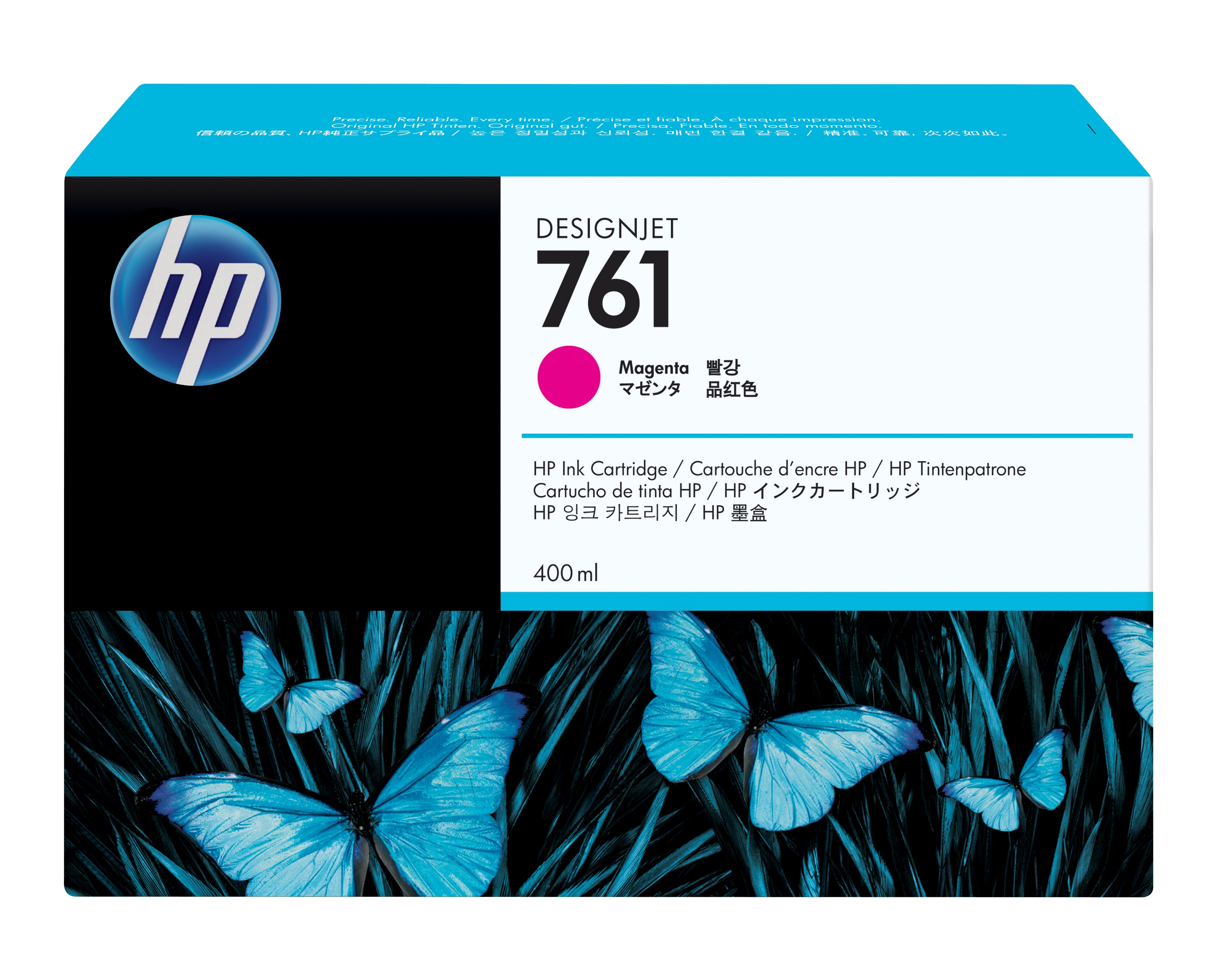 HP 761 cartouche d'encre DesignJet magenta, 400 ml
