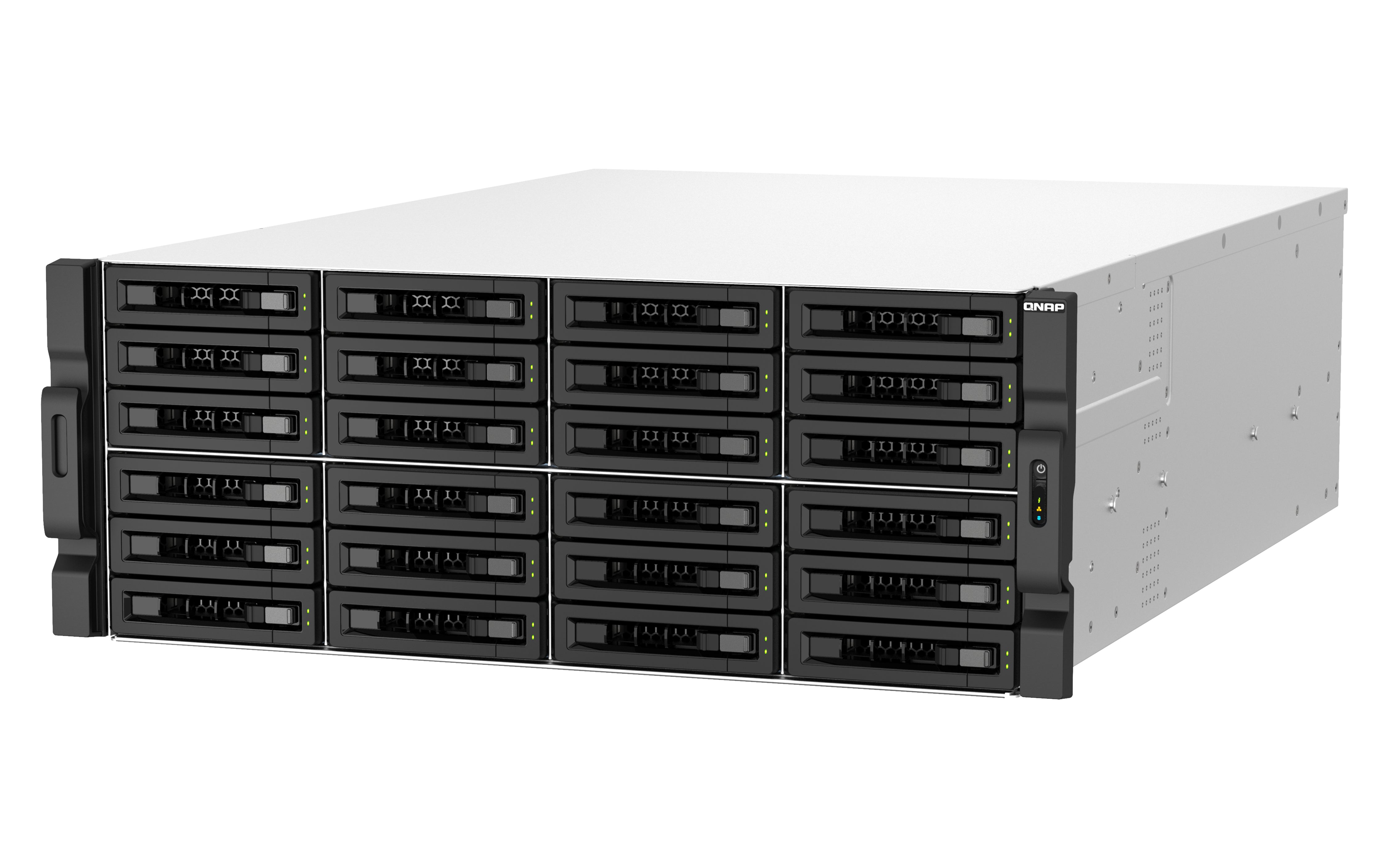 QNAP TS-H3087XU-RP NAS Rack (4 U) Intel Xeon E E-2378 64 Go DDR4 0 To QuTS hero Noir, Blanc