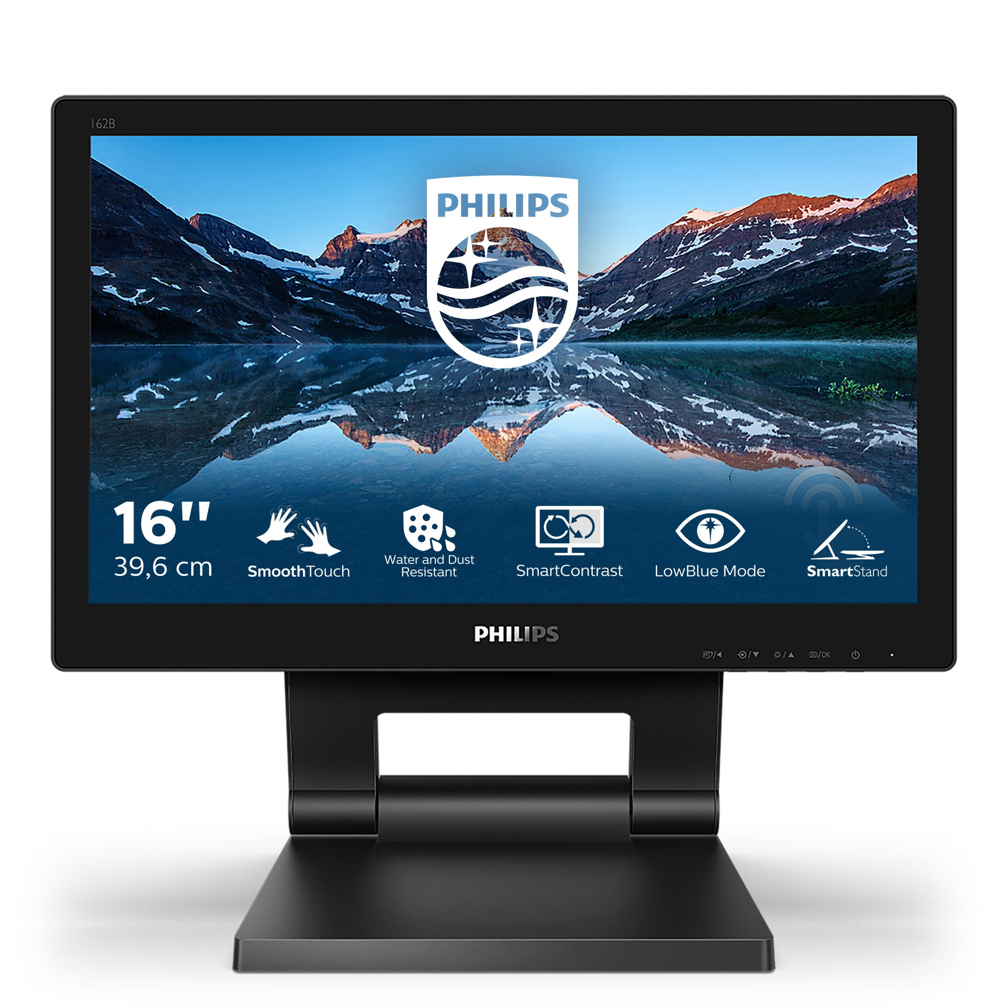 Philips 162B9T/00 écran plat de PC 39,6 cm (15.6") 1366 x 768 pixels HD LCD Écran tactile Noir