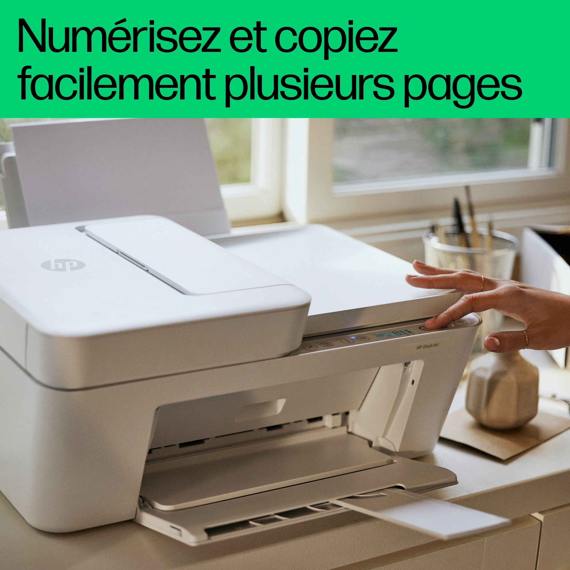 HP DeskJet 4220e Sans fil All-in-One Couleur Imprimante, Instant Ink; copieur, scanner