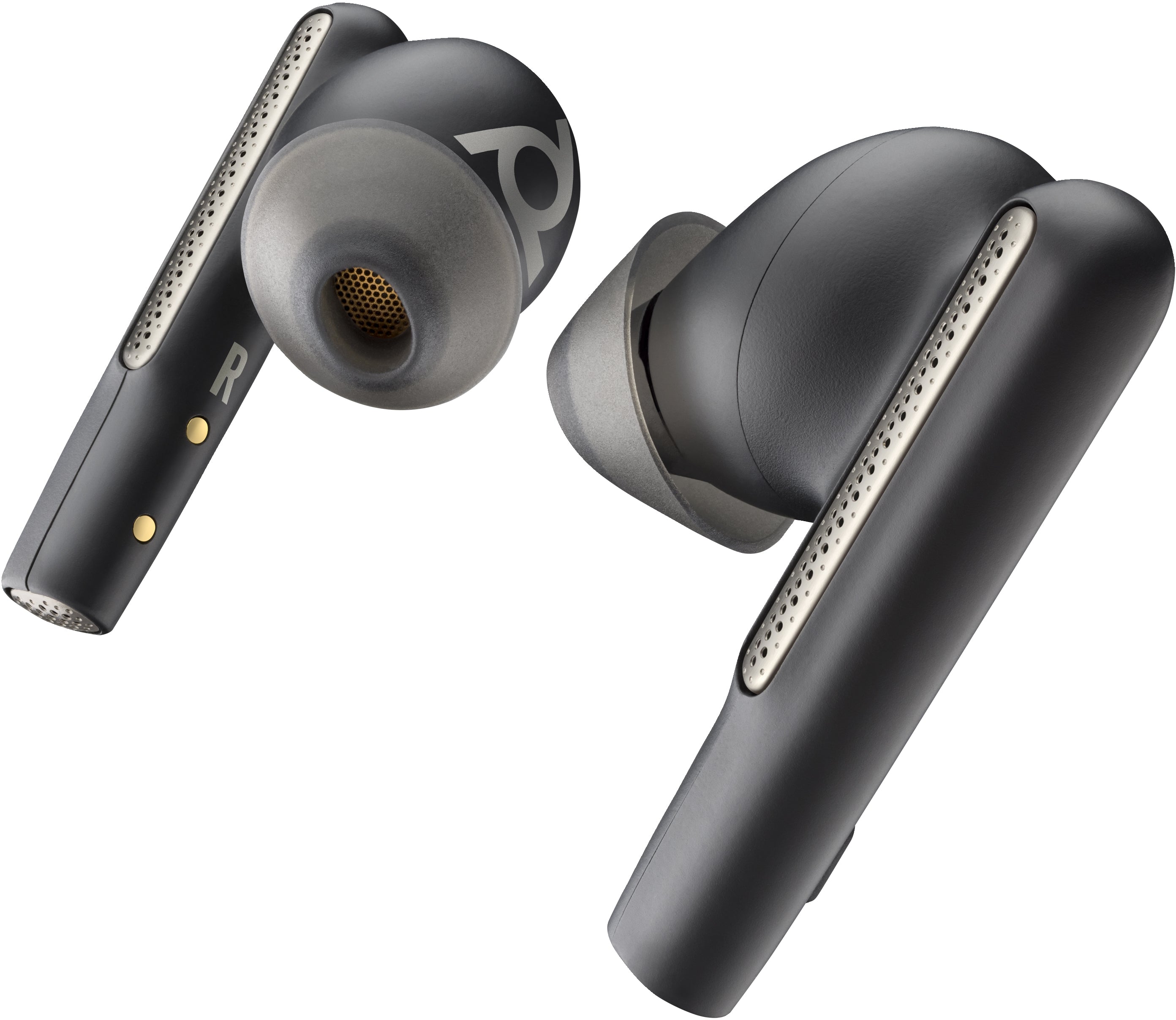POLY Écouteurs noir charbon Voyager Free 60 UC +adaptateur USB-C BT700 + étui de charge de base