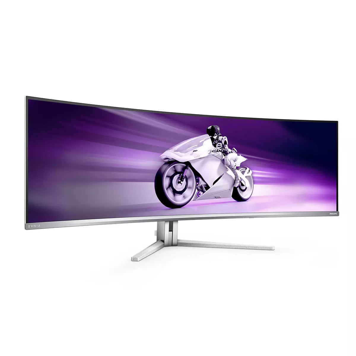 Philips Evnia 8000 49M2C8900/00 écran plat de PC 124,2 cm (48.9") 5120 x 1440 pixels Dual QHD QD-OLED Blanc