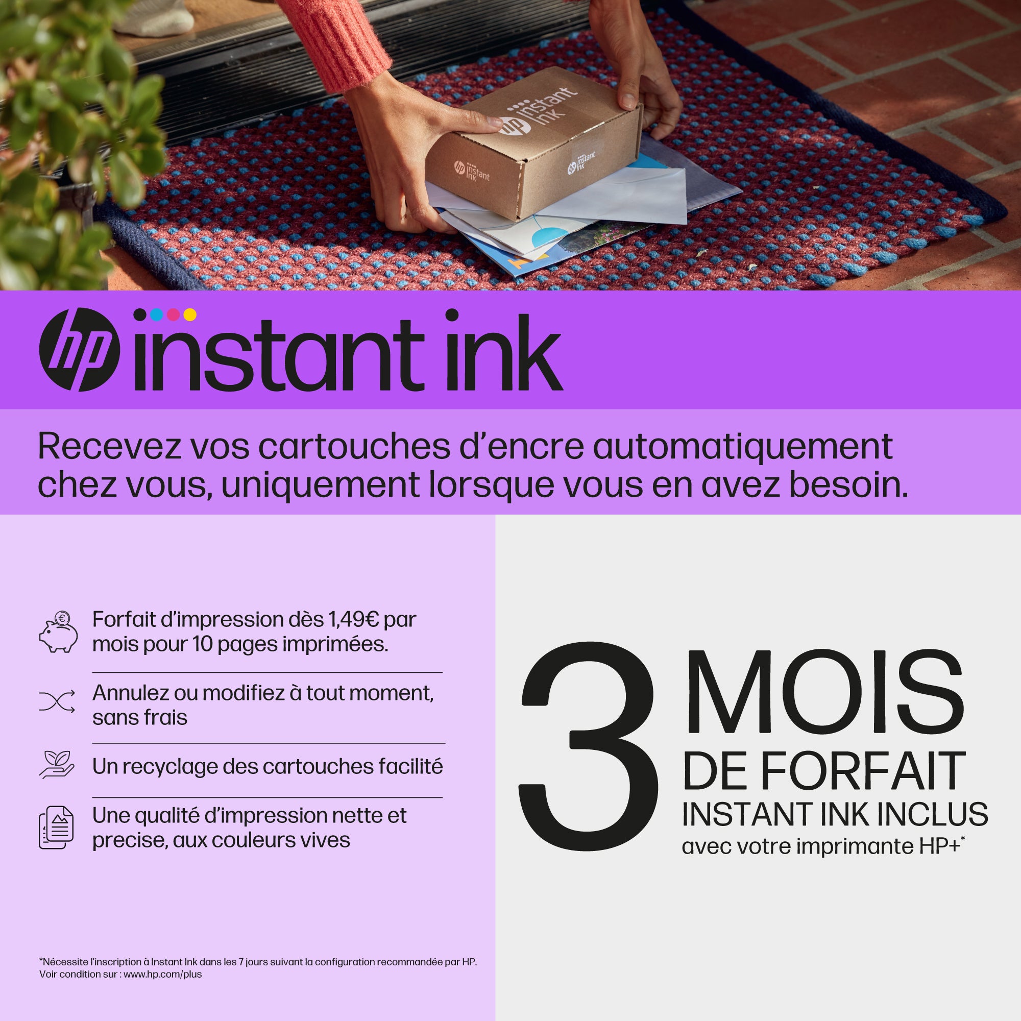 HP ENVY Inspire 7220e Sans fil All-in-One Couleur Imprimante, Instant Ink; copieur, scanner