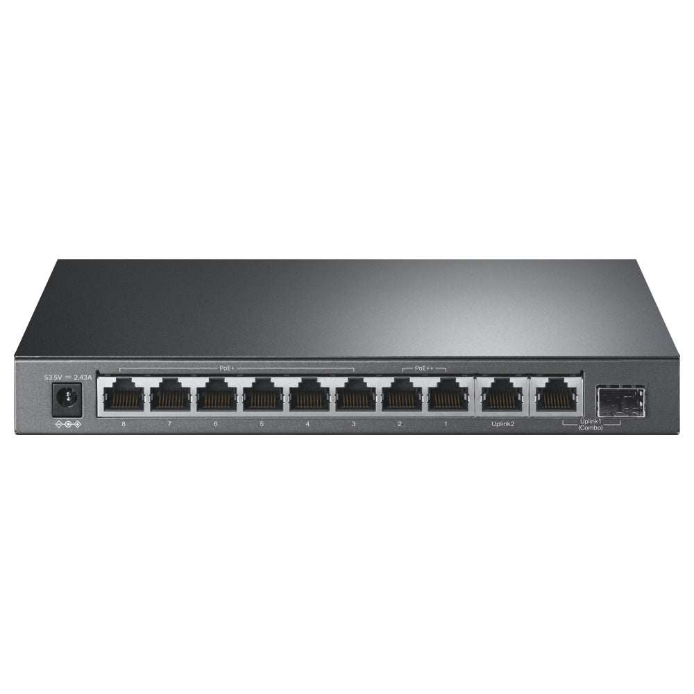 TP-Link TL-SG1210PP commutateur réseau Non-géré Gigabit Ethernet (10/100/1000) Connexion Ethernet, supportant l'alimentation via ce port (PoE) Noir