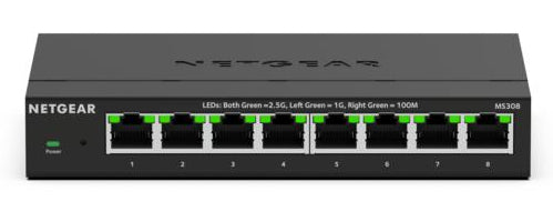 NETGEAR MS308 Non-géré 2.5G Ethernet (100/1000/2500) Noir