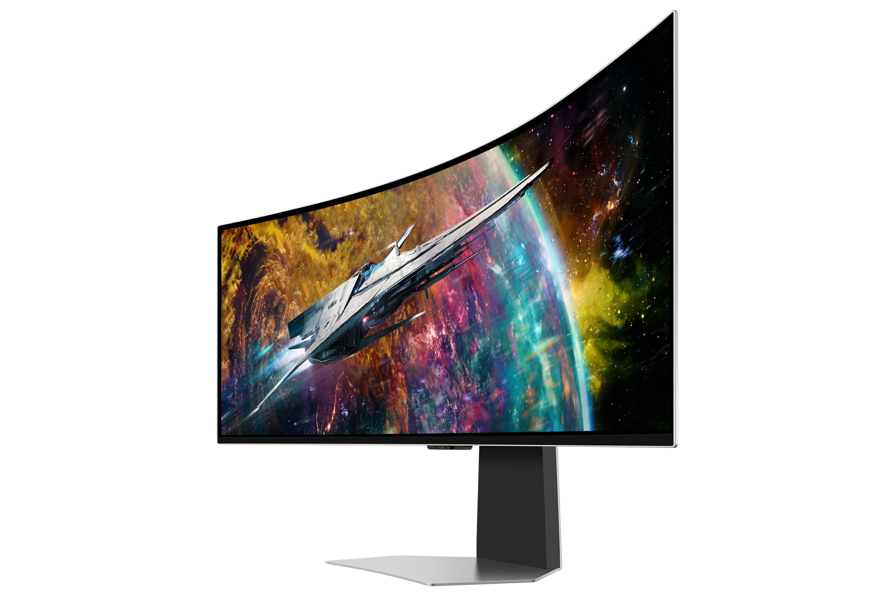 Samsung G95SC écran plat de PC 124,5 cm (49") 5120 x 1440 pixels Dual QHD OLED Argent