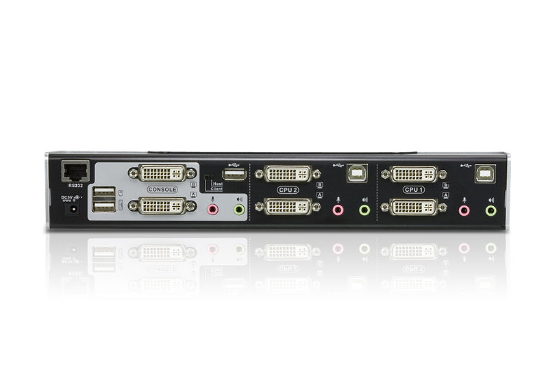 ATEN Commutateur KVMP™ deux affichages/audio DVI Dual Link USB 2 ports