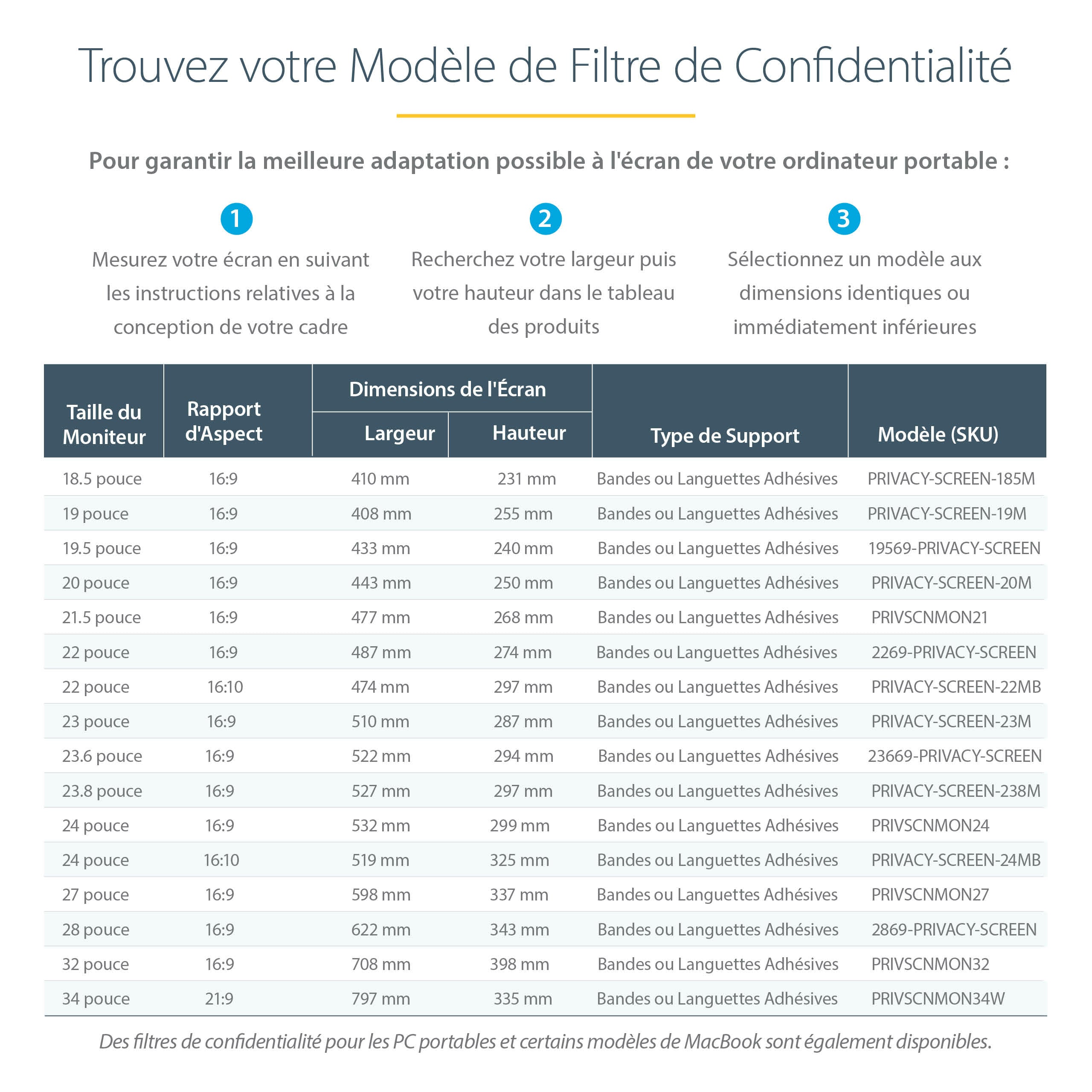 StarTech.com PRIVSCNMON32 filtre anti-reflets pour écran et filtre de confidentialité 81,3 cm (32") Moniteur Filtre de confidentialité sans bords pour ordinateur