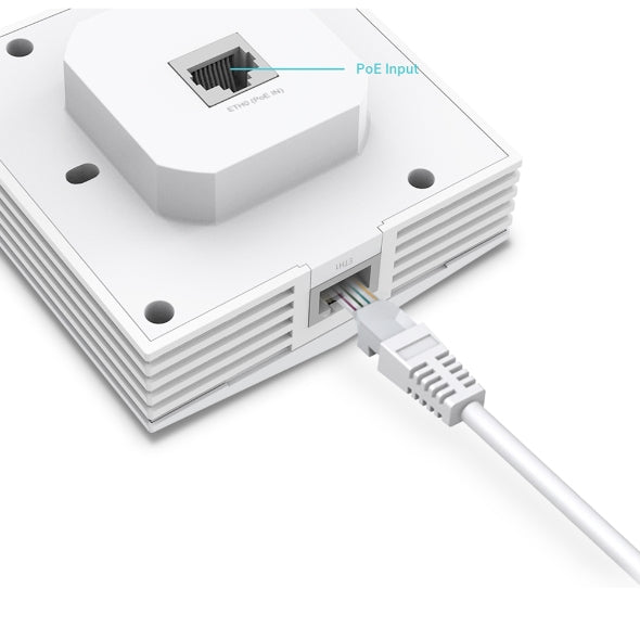 TP-Link Omada EAP650-Wall 3000 Mbit/s Blanc Connexion Ethernet, supportant l'alimentation via ce port (PoE)