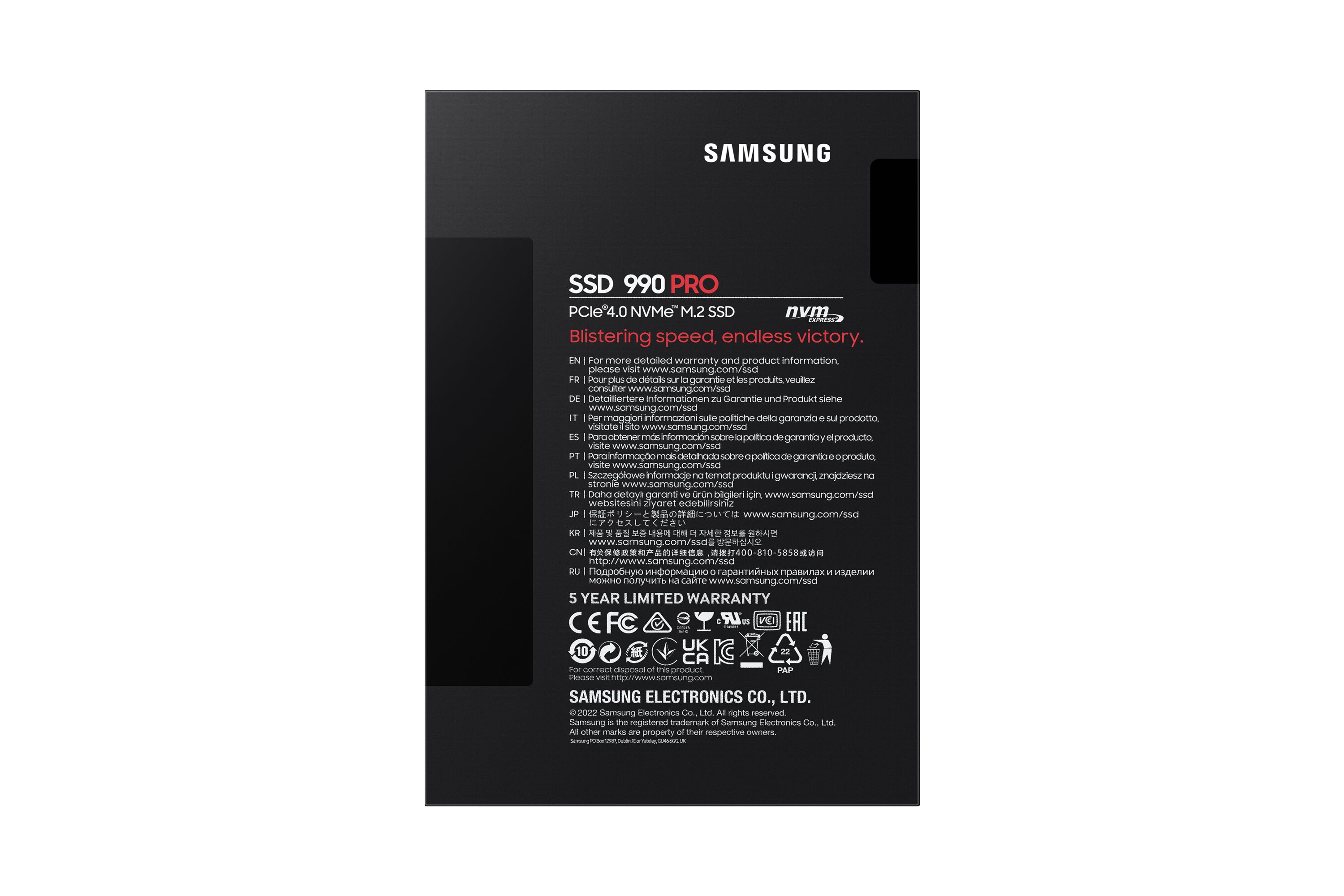 Samsung 990 PRO 2 To M.2 PCI Express 4.0 NVMe V-NAND MLC
