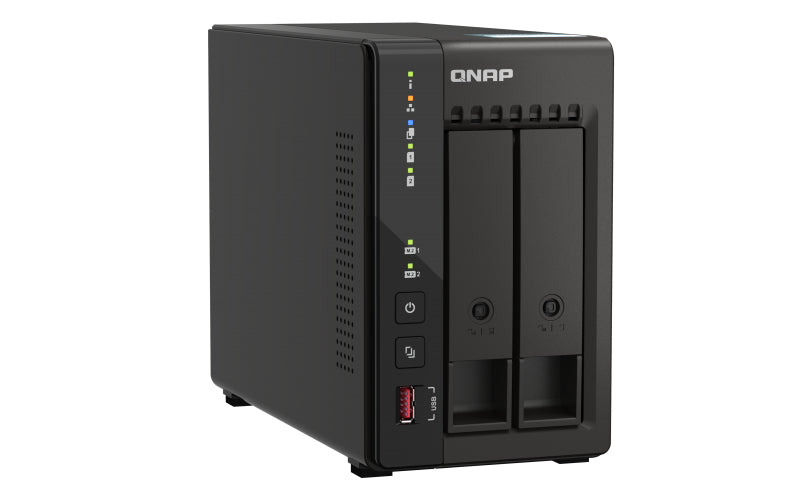 QNAP TS-253E NAS Tower Intel® Celeron® J6412 8 Go 0 To QNAP QTS Noir