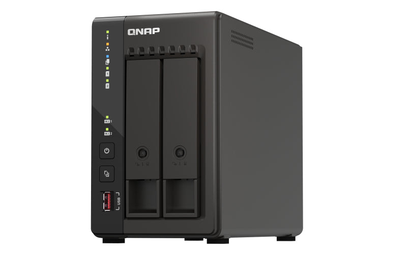 QNAP TS-253E NAS Tower Intel® Celeron® J6412 8 Go 0 To QNAP QTS Noir